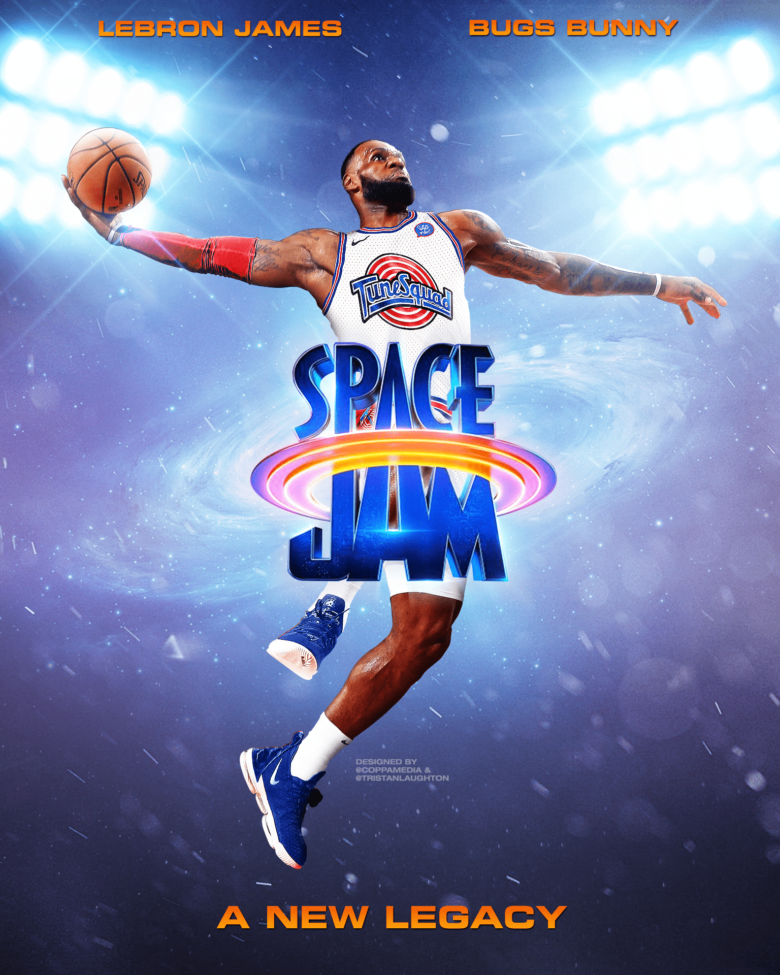 Space Jam Poster Design. Space jam, Lebron james, Lebron james poster