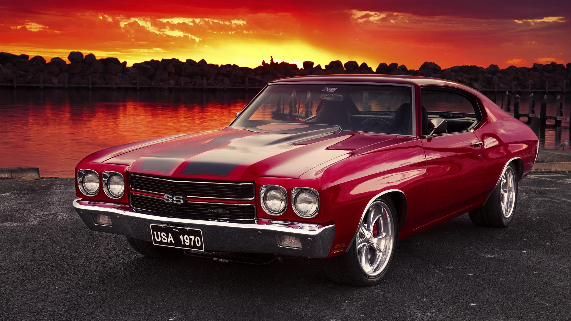 Classic muscle car Chevrolet Chevelle SS Chevy HD phone wallpaper   Pxfuel