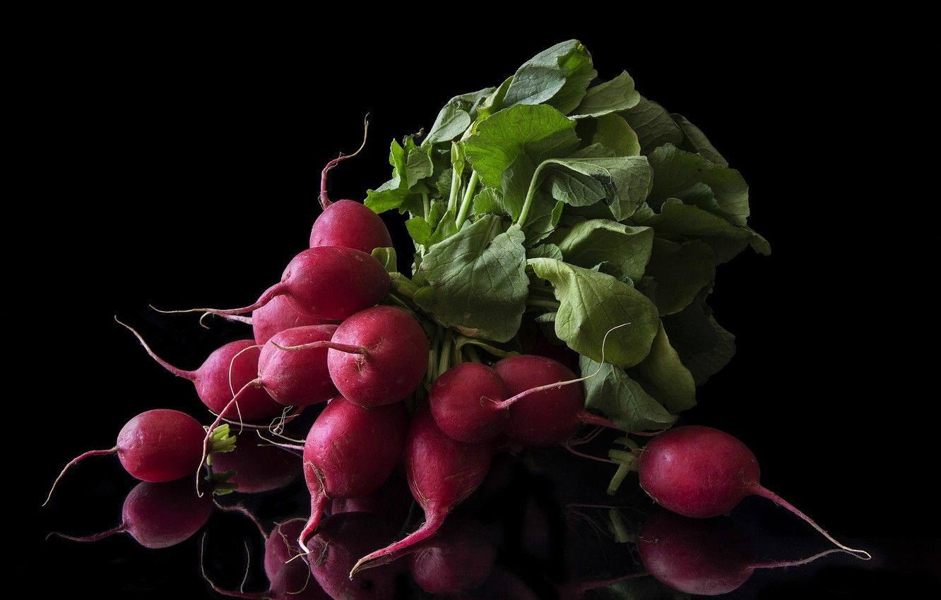 Wallpaper black, Background, radishes .goodfon.com