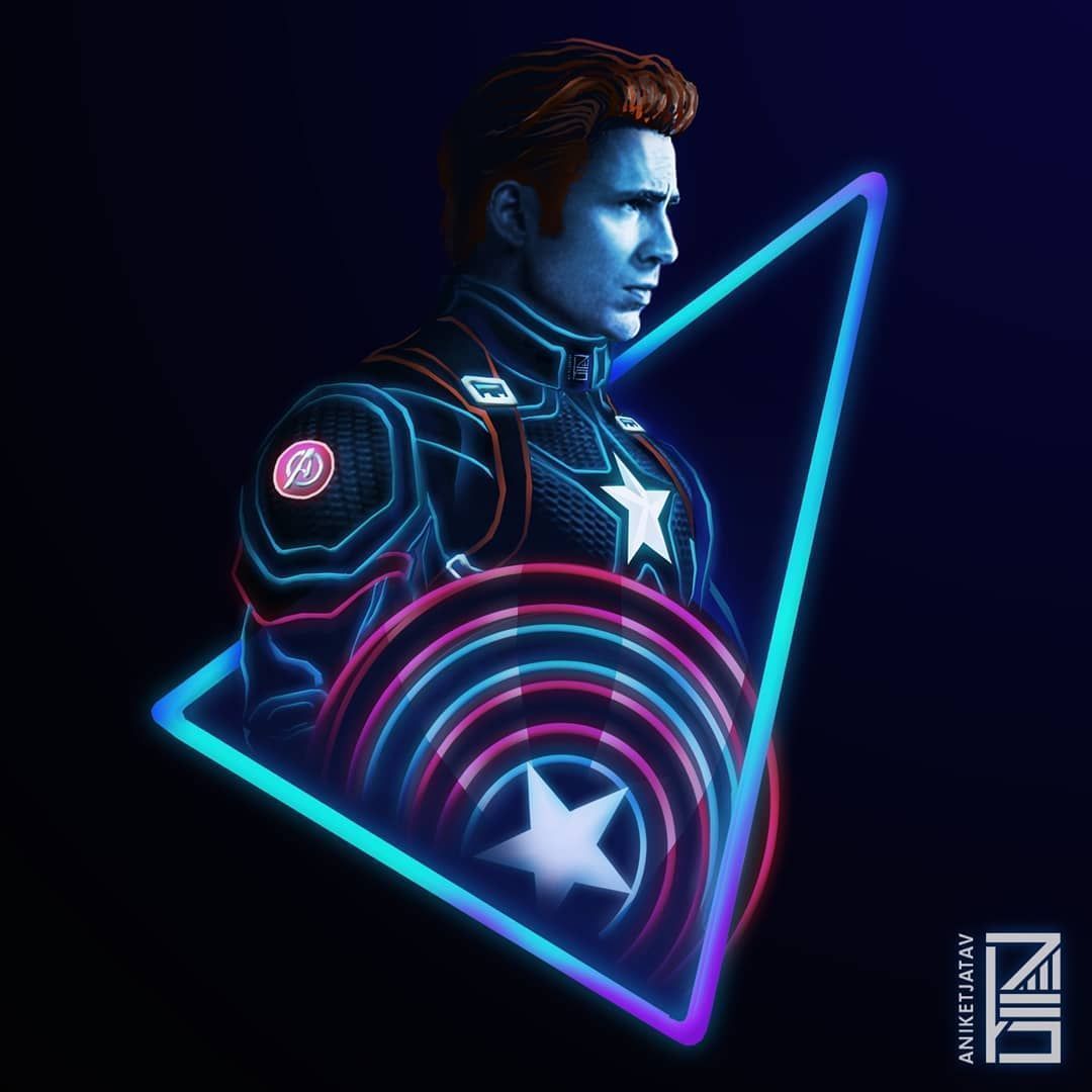Captain America Neon Wallpaper .wallpaperaccess.com
