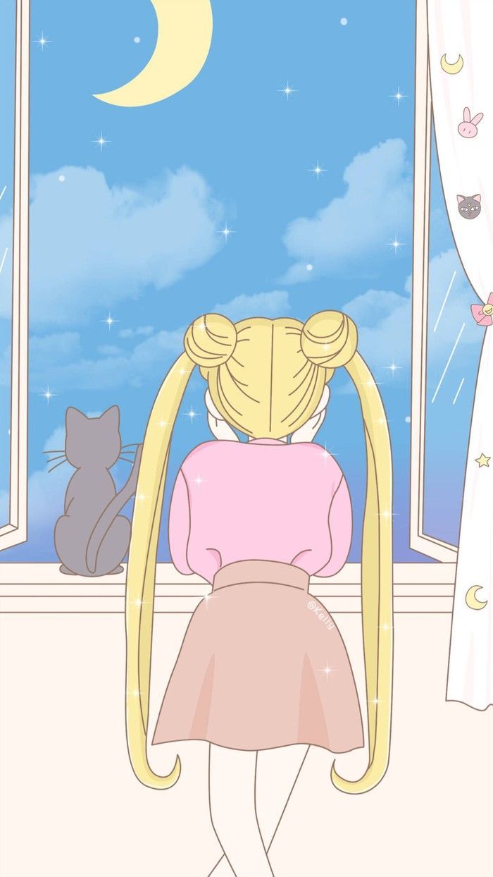 Sailor moon anime moon luna and sailor moon HD phone wallpaper  Peakpx