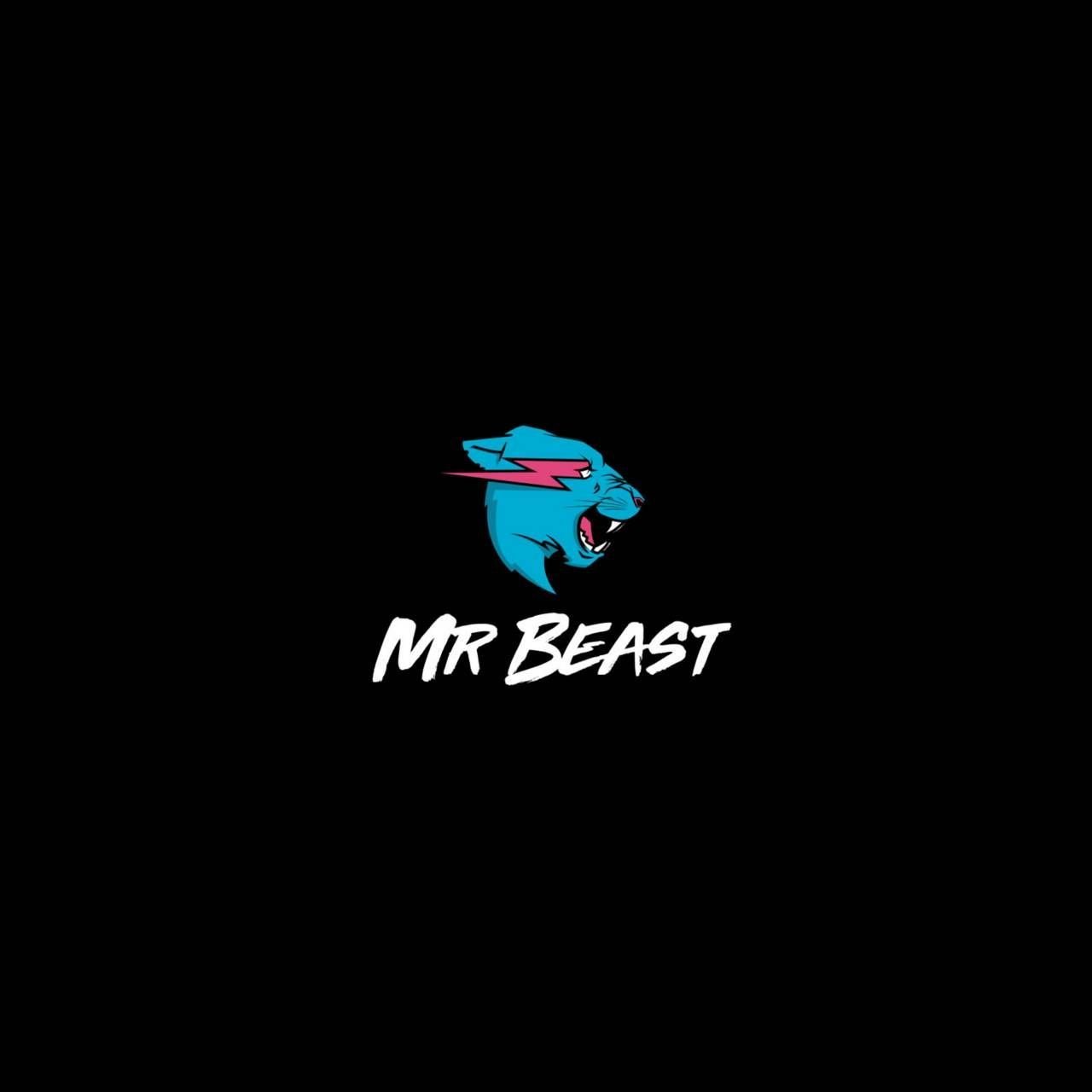 Mr. Beast Logo Black Background