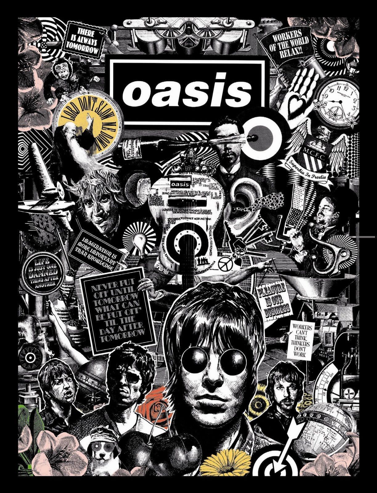 Oasis For mobile. Ilustrasi poster .com