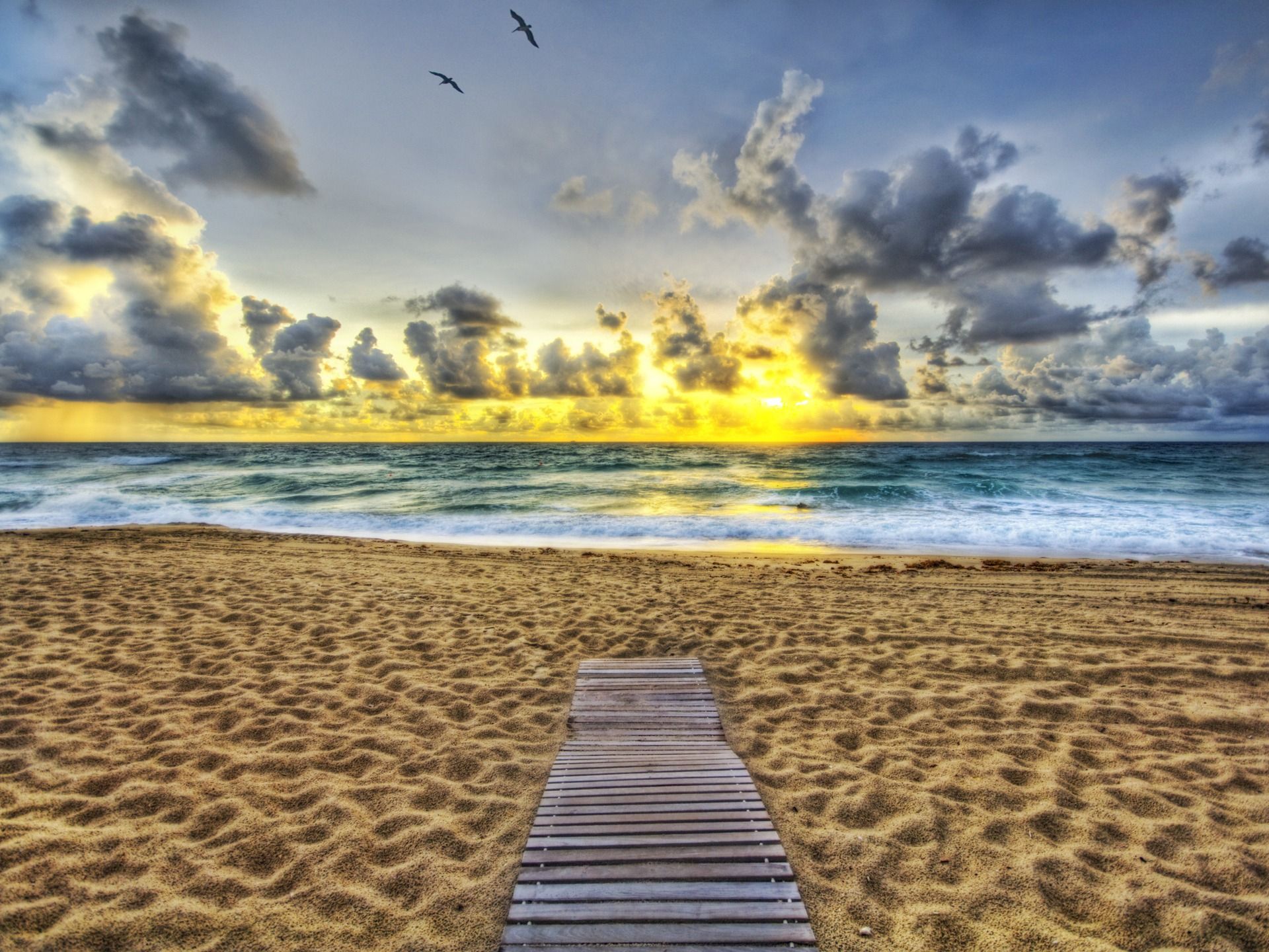 Ocean Sunset Wallpaper Beaches Nature .all Free Download.com