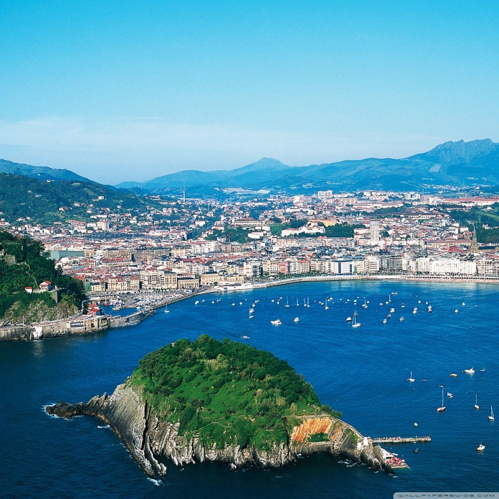 View of San Sebastián, Spain Ultra HD .wallpaperwide.com