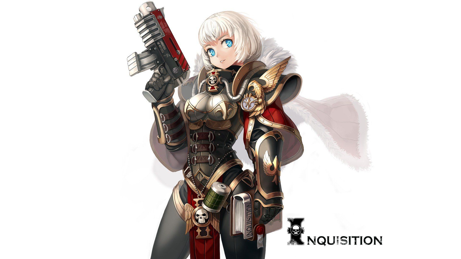 weapons, Armor, Short, Hair, White .wallup.net