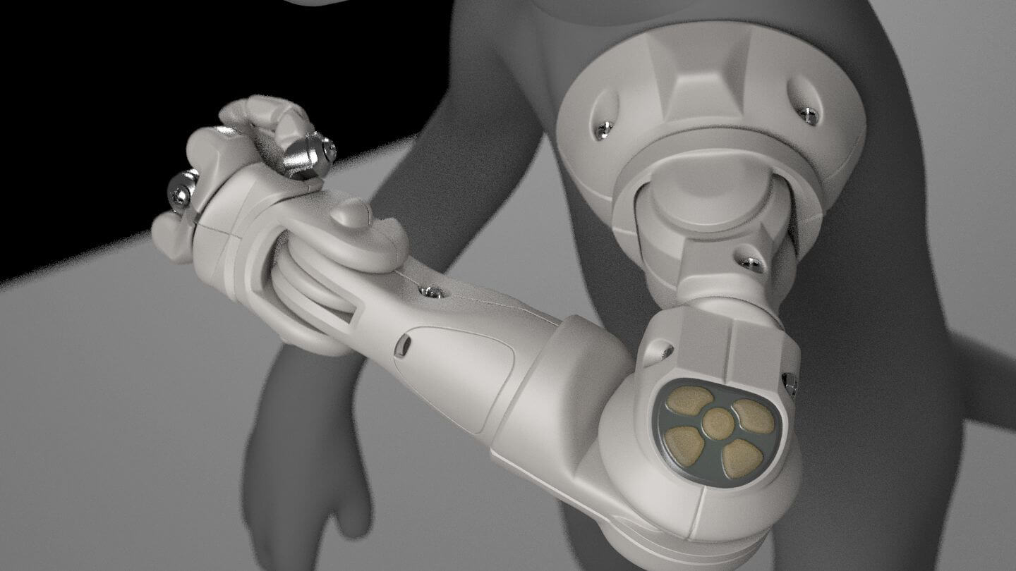 Prosthetic Arm 3D Modelrenderhub.com · In stock