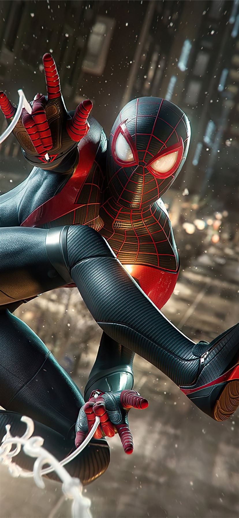 Best Spider man miles morales iPhone 11 HD Wallpaper