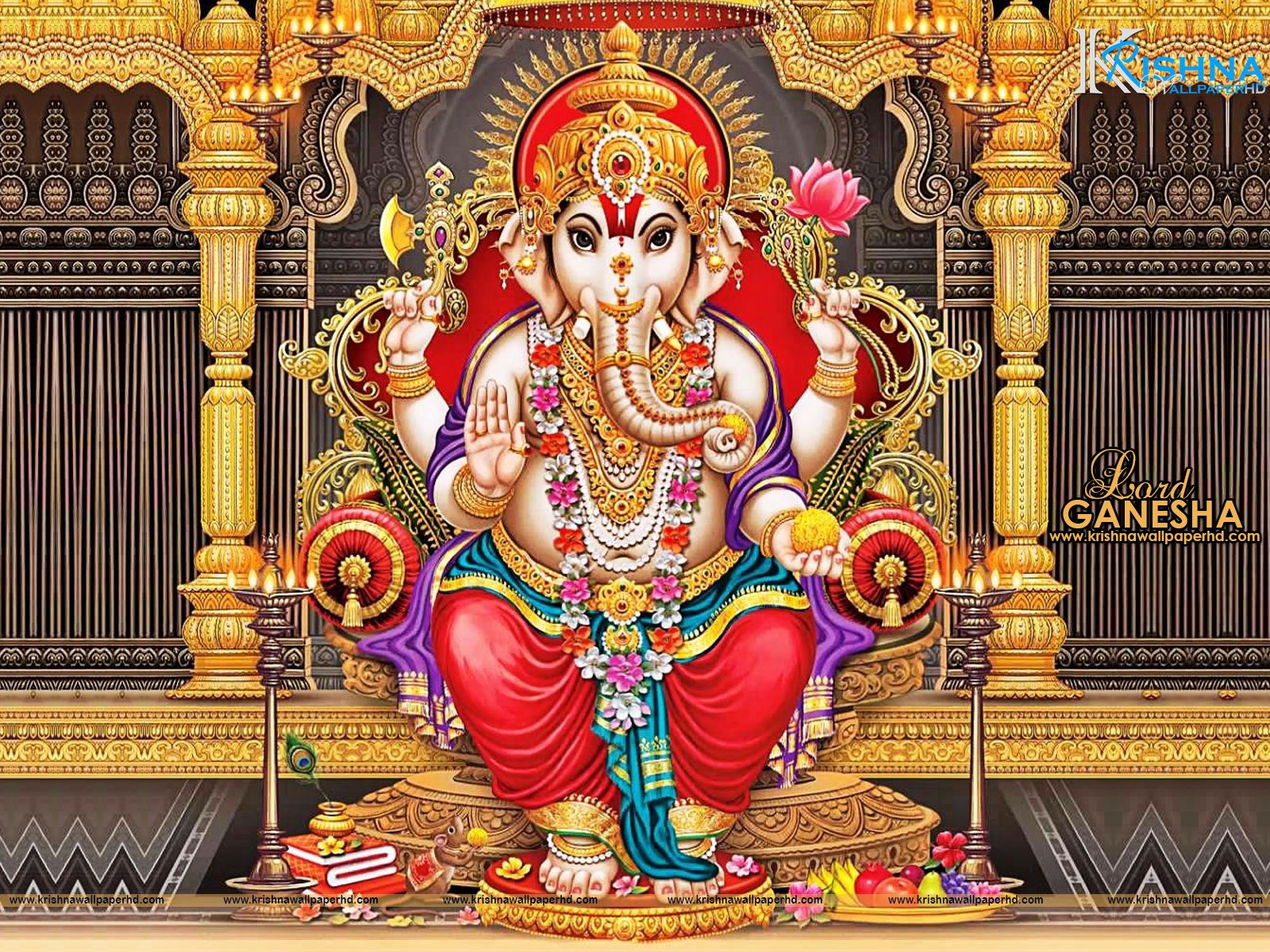 Lord Ganesha Wallpaper Free Download .krishnawallpaperhd.com
