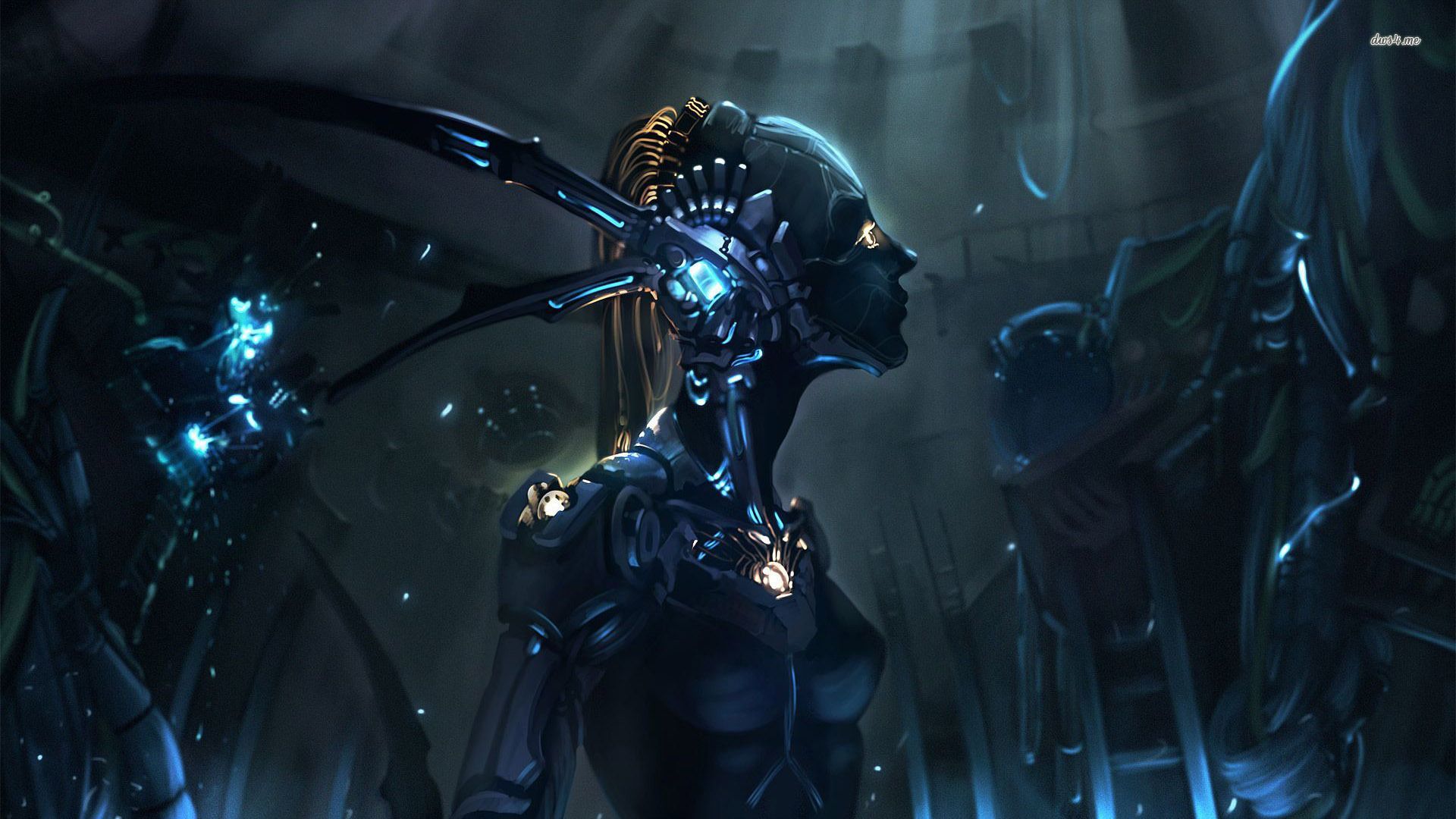 Female Robot Wallpaperwallpaper.dog