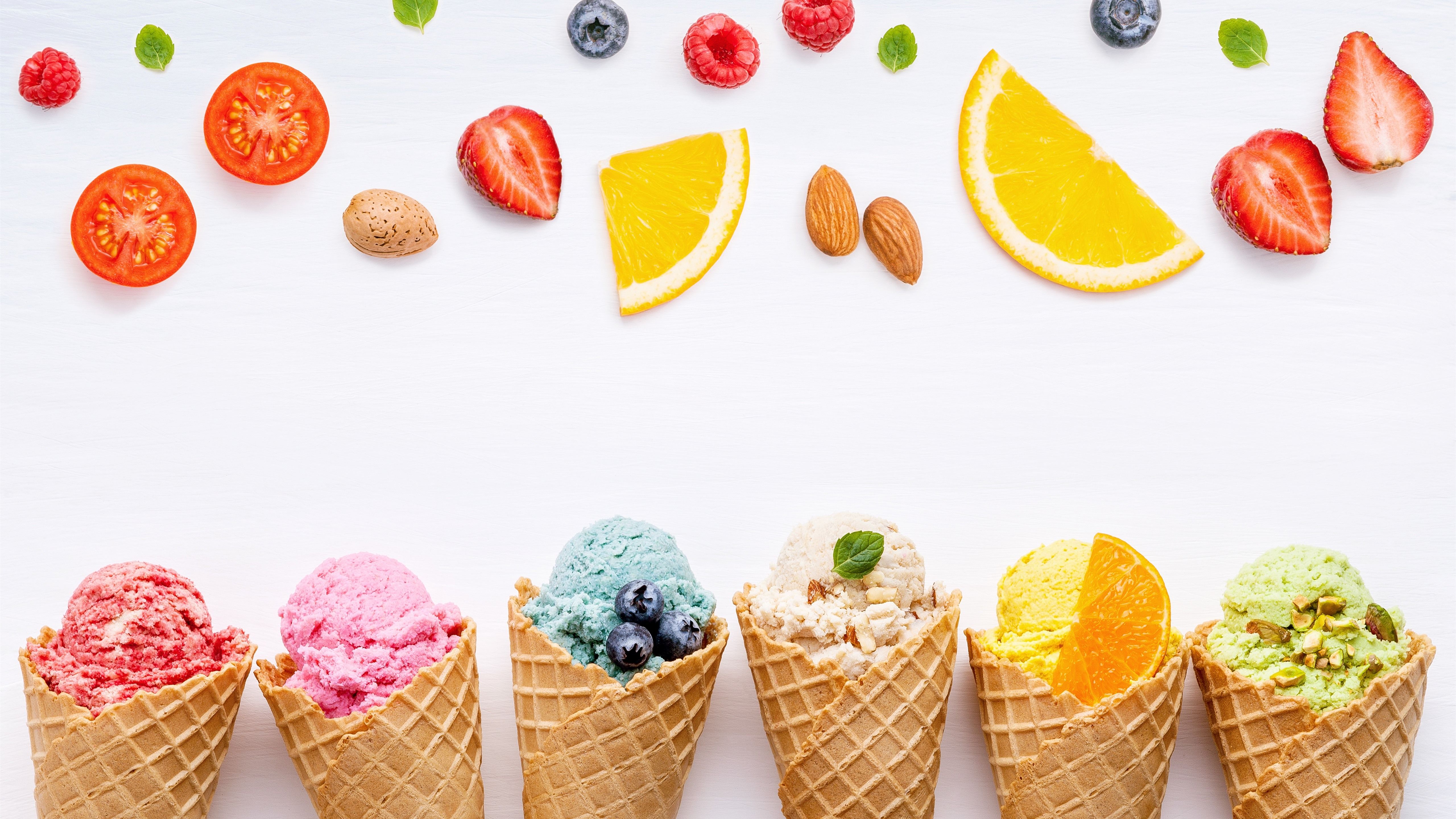 Wallpaper Ice Creams, Colorful, Fruit .best Wallpaper.net