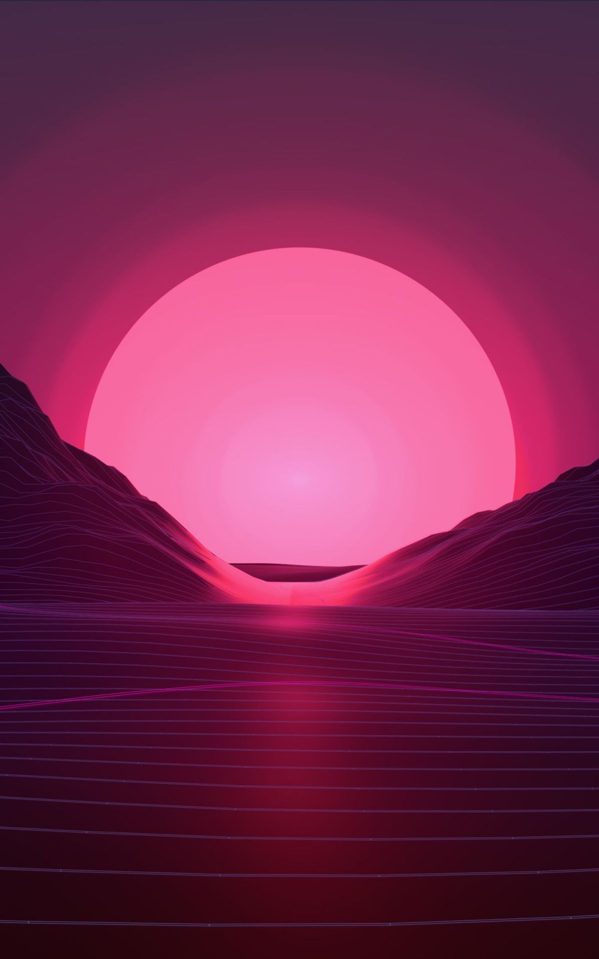 Free download sunset 4k pink sun .wallpaperafari.com