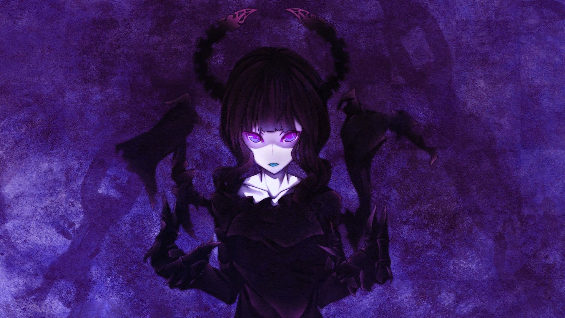 Black And Purple Anime Girls Wallpapers - Wallpaper Cave