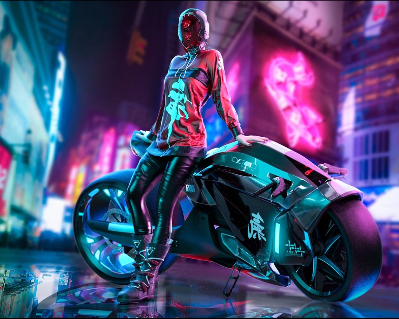 Wallpaper Cyberpunk 2077, City, Girl .best Wallpaper.net
