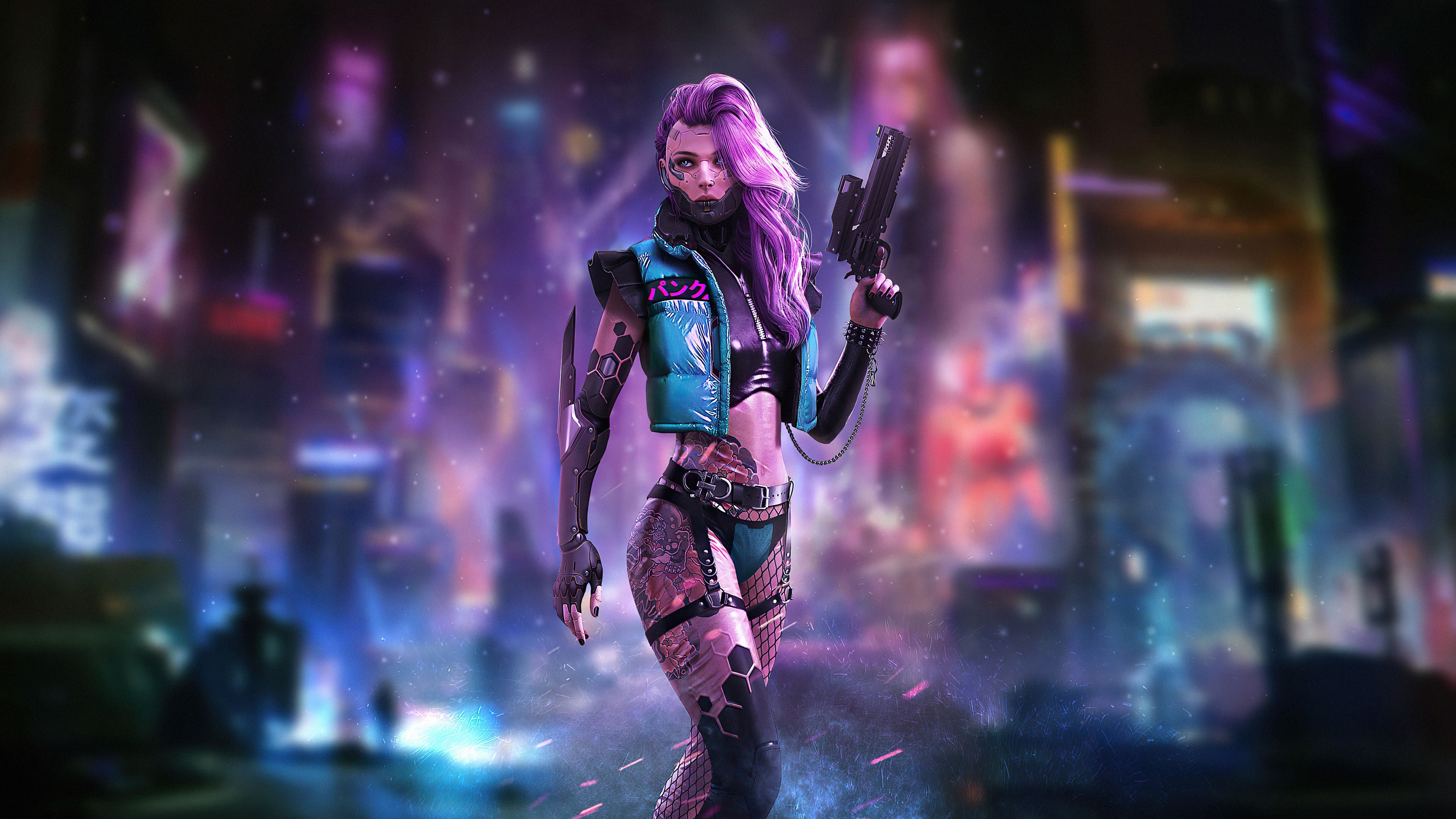 Cyberpunk Girl Wallpaper FREE DOWNLOAD #1 by Vilescythe94 on