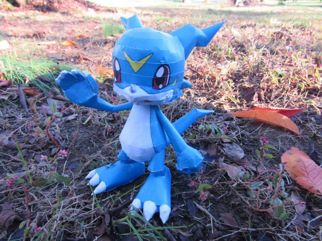 Veemon. Rakogis Papercraftrakogispapercraft.wordpress.com