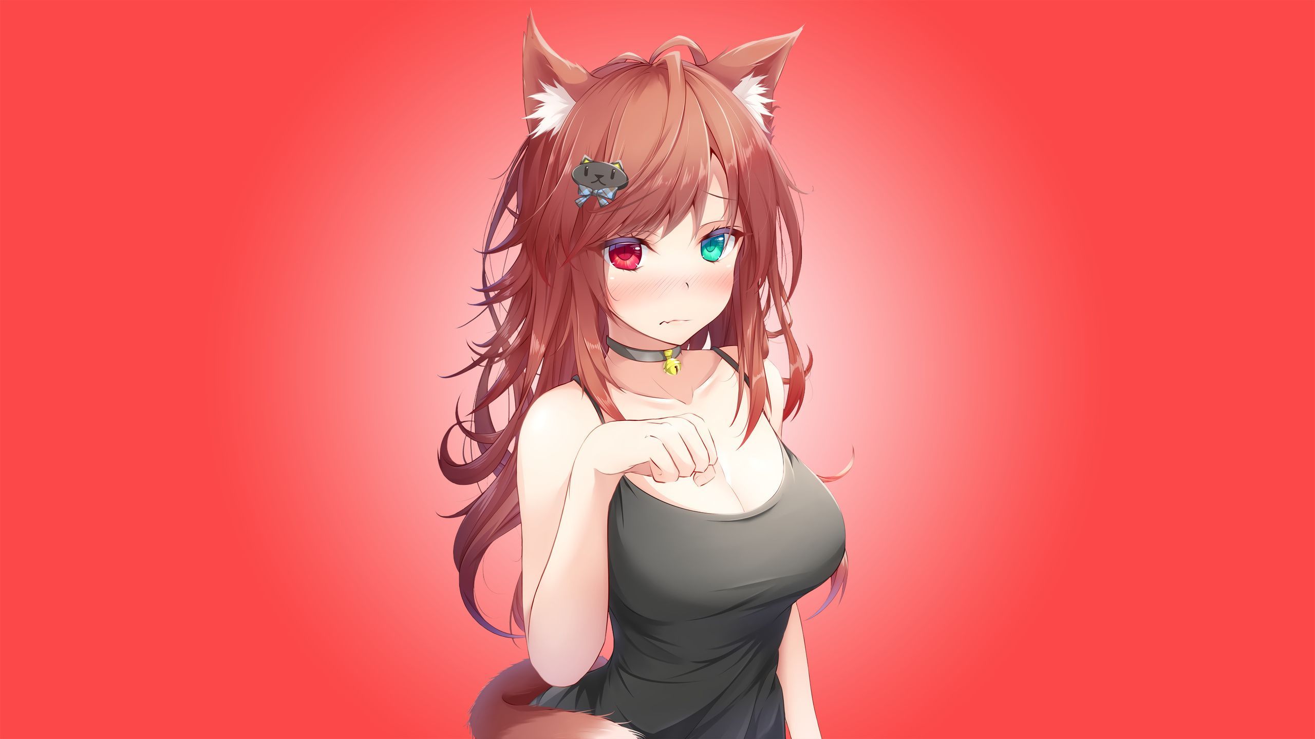 Anime Cat Girl Red