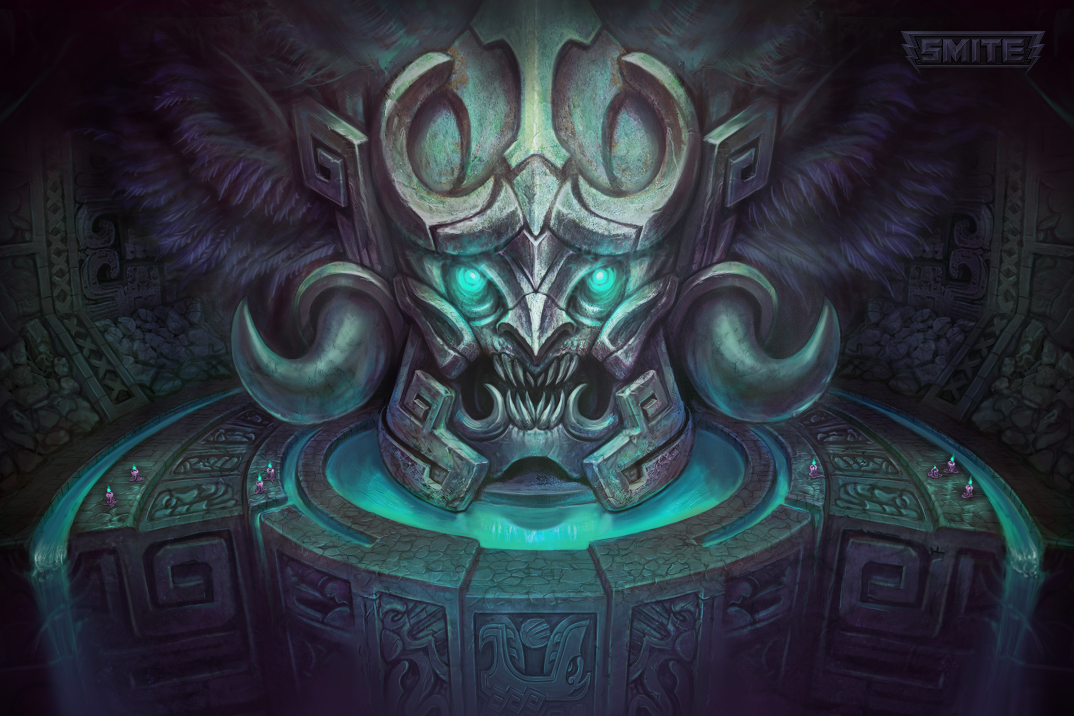 Ah Puch w Google. Cartoon .ie