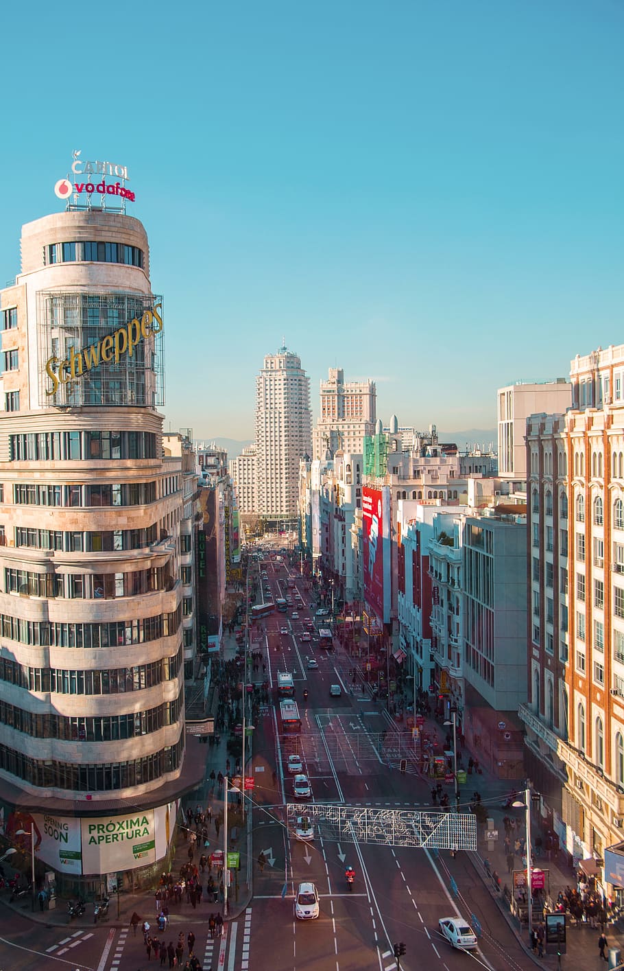 High Rise City Buildings, Madrid, Spain, Travel, Europe, Capitol Wallpaper & Background Download