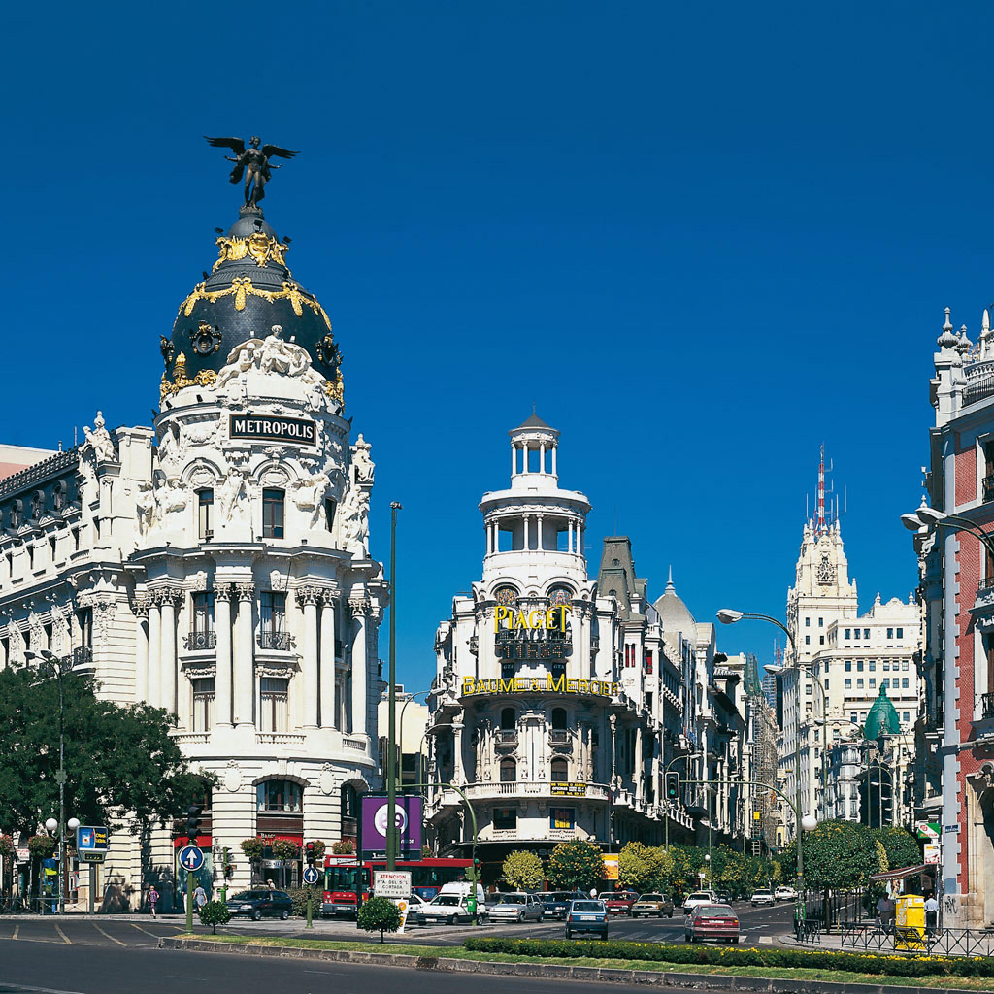 Landmarks Building In Madrid Spain iPhone HD Wallpaper Free