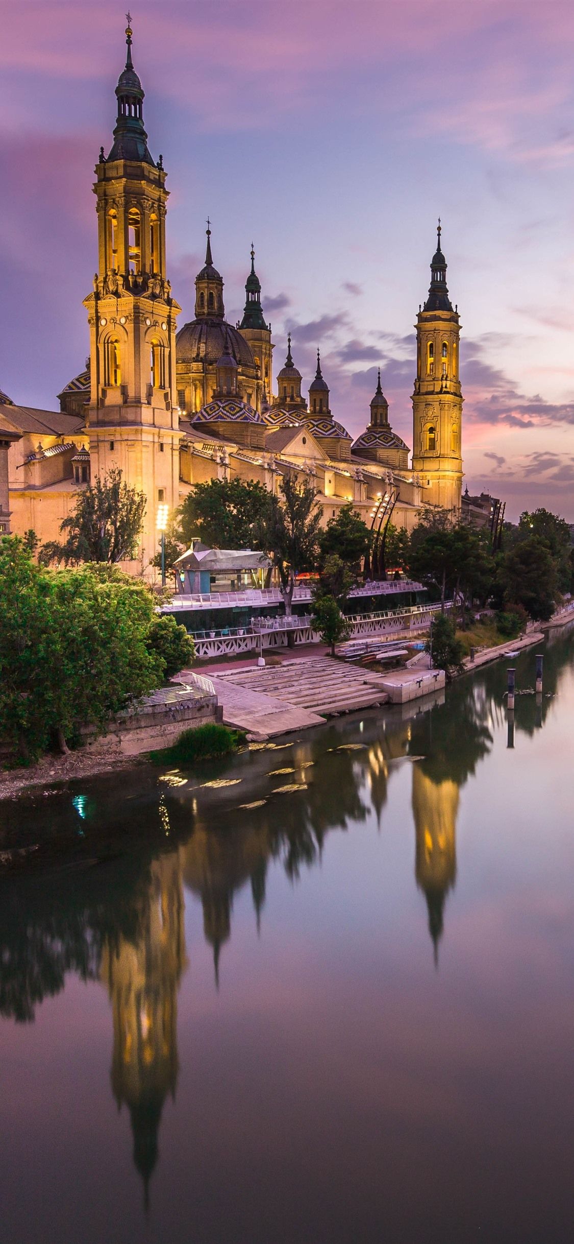 Spain, Zaragoza, Cathedral, River .best Wallpaper.net