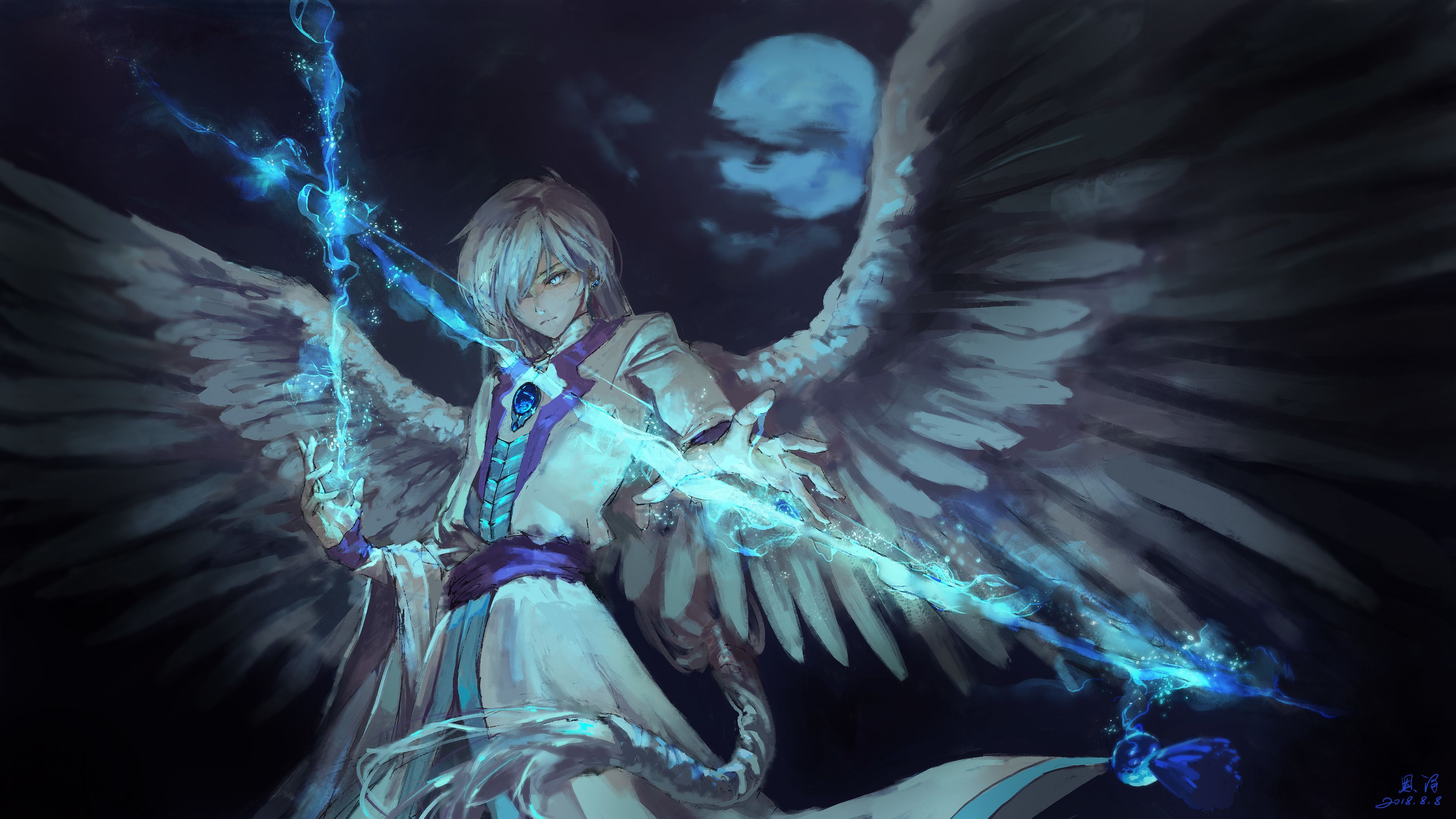 Anime Angel Boy With Magical Arrow HD .com