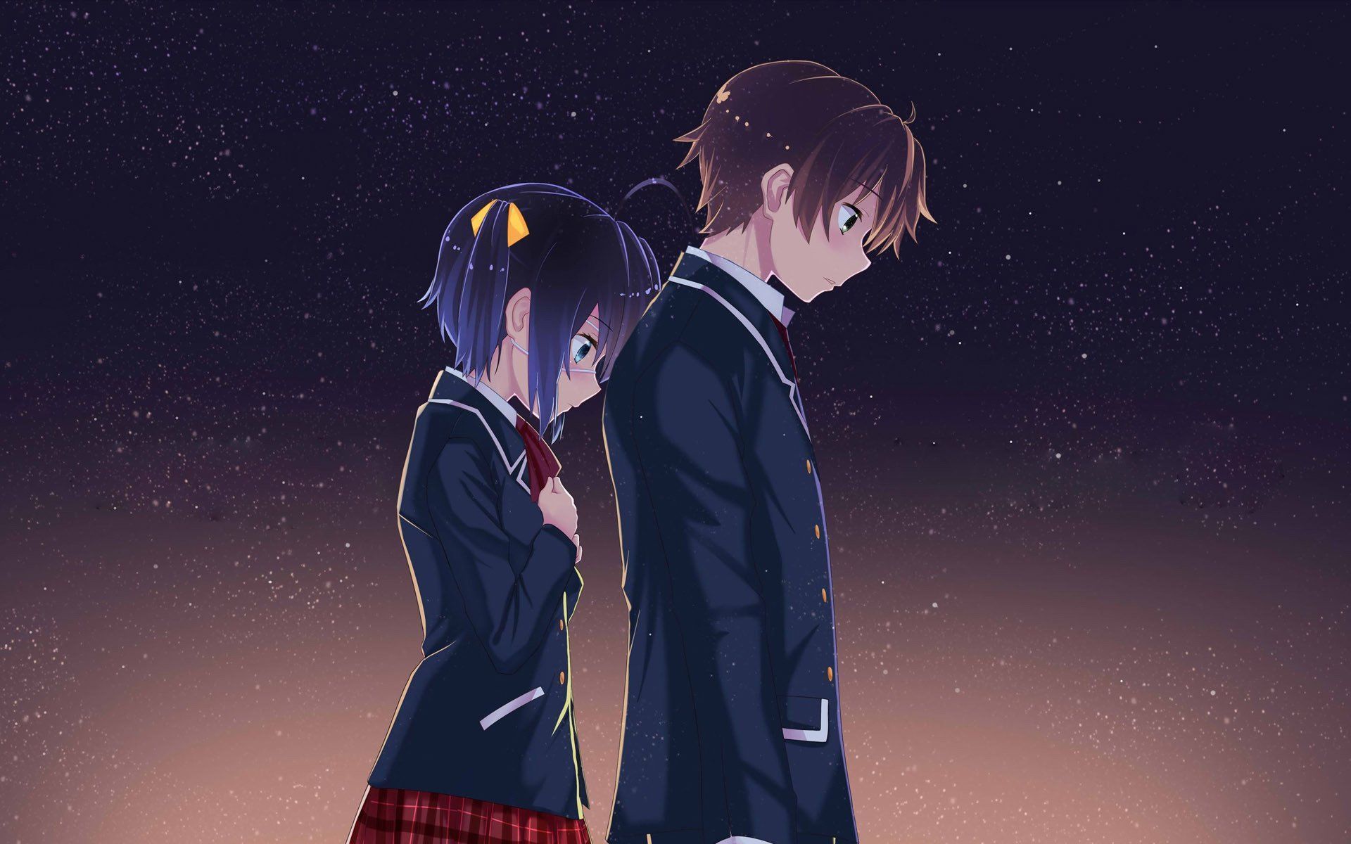 Rikka And Yuuta Wallpaper