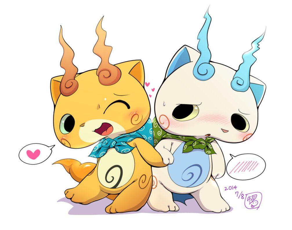 Komajiro and Komasan. Yo kai watch 2 .tr.com