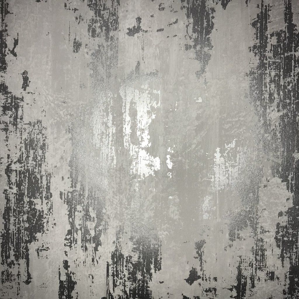 Silver Industrial Texture Wallpaper .wallpaperales.uk.com · In stock