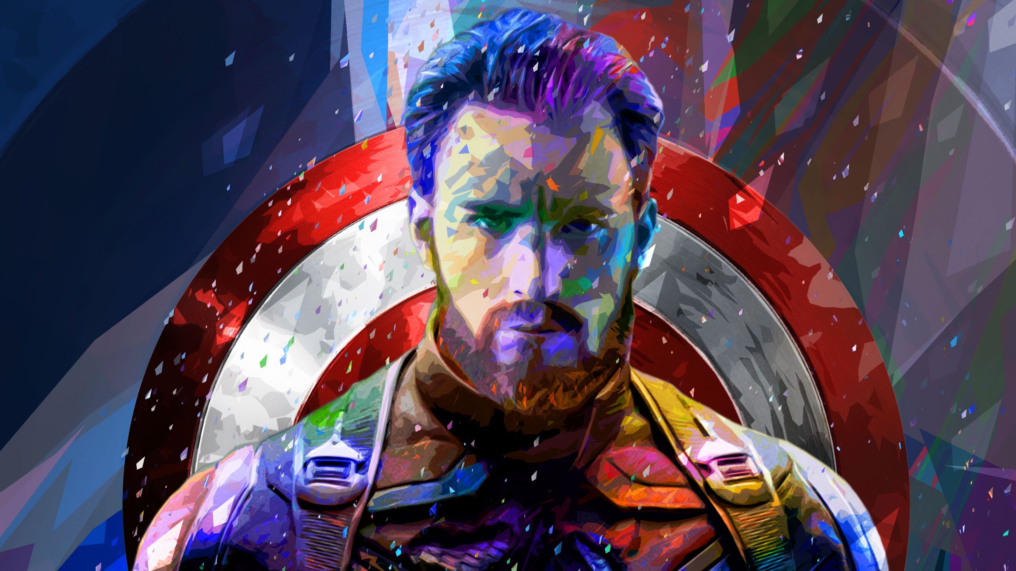 Captain America Abstract Wallpaper Free Captain America Abstract Background