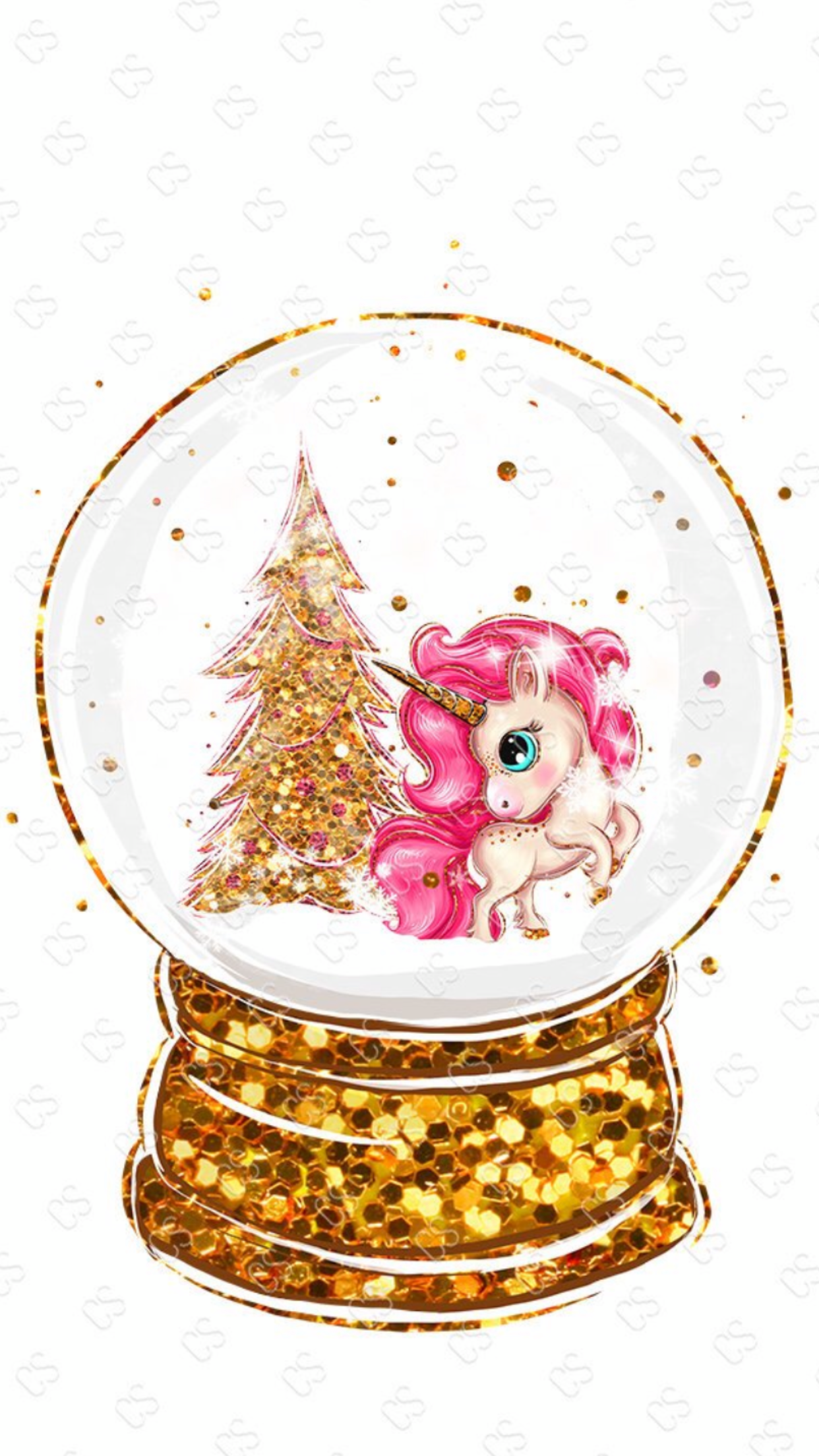 Wallpaper. By Artist Unknown. Cute christmas wallpaper, Unicorn wallpaper, Winter wallpaper