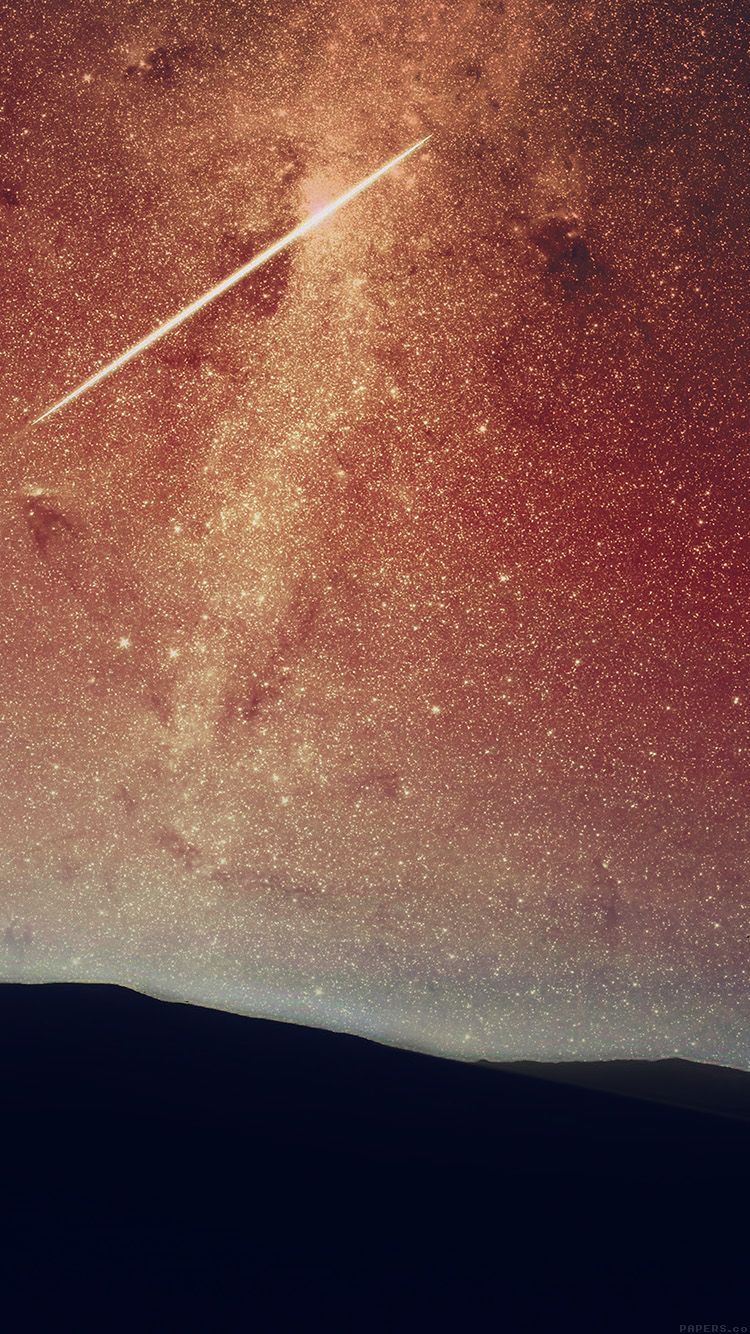 Star Night Space Mountain Red Galaxy Natureiphone7papers.com