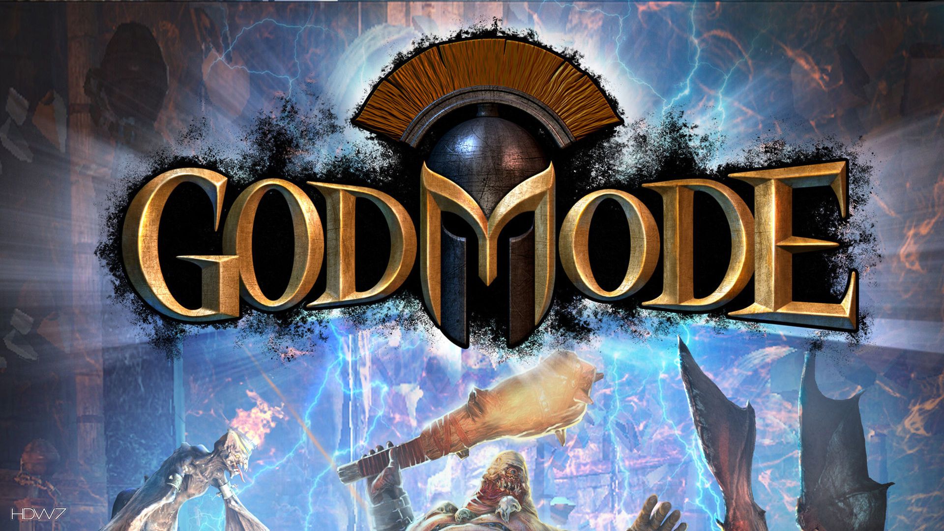 god mode game logo. HD wallpaper .hdw7.com