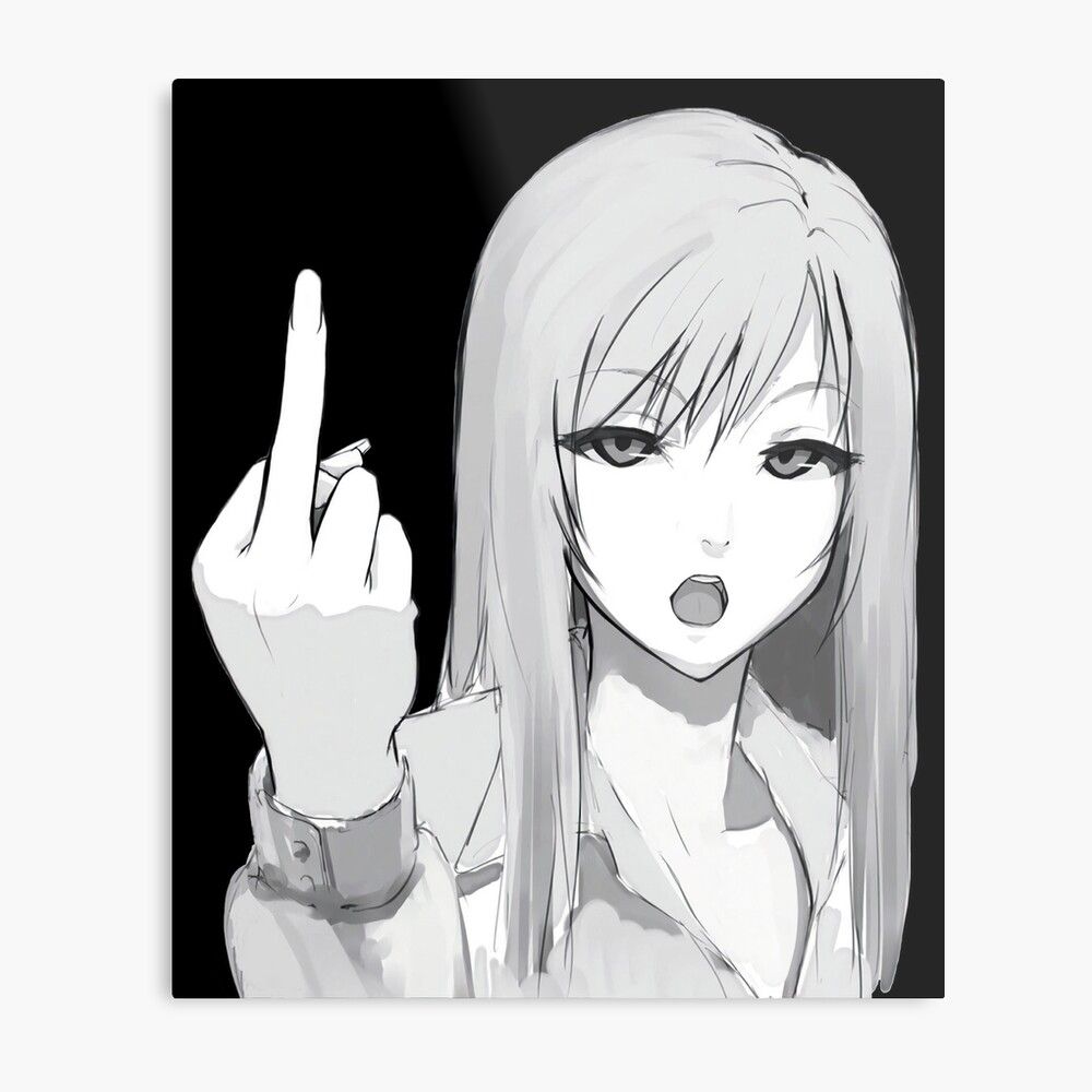 Featured image of post Anime Middle Finger Middle finger was approved as part of unicode 7 0 in 2014 under the name reversed hand with middle finger