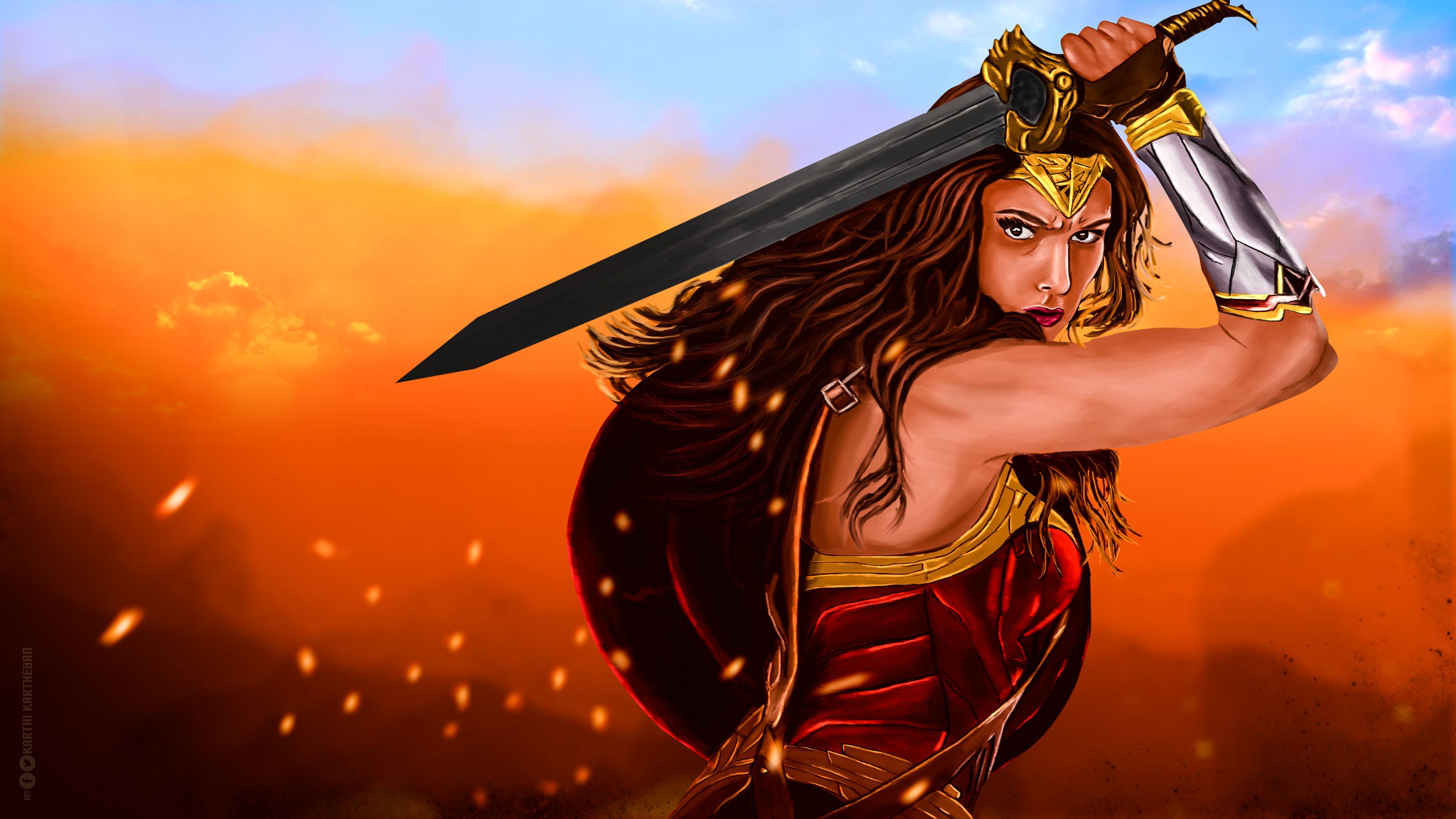 Wonder Woman Warrior 4k wonder woman .com