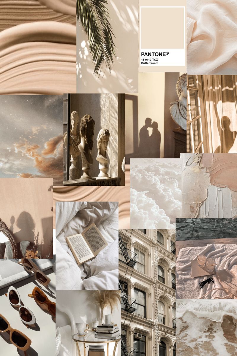Neutral aesthetic wall collage kit .com