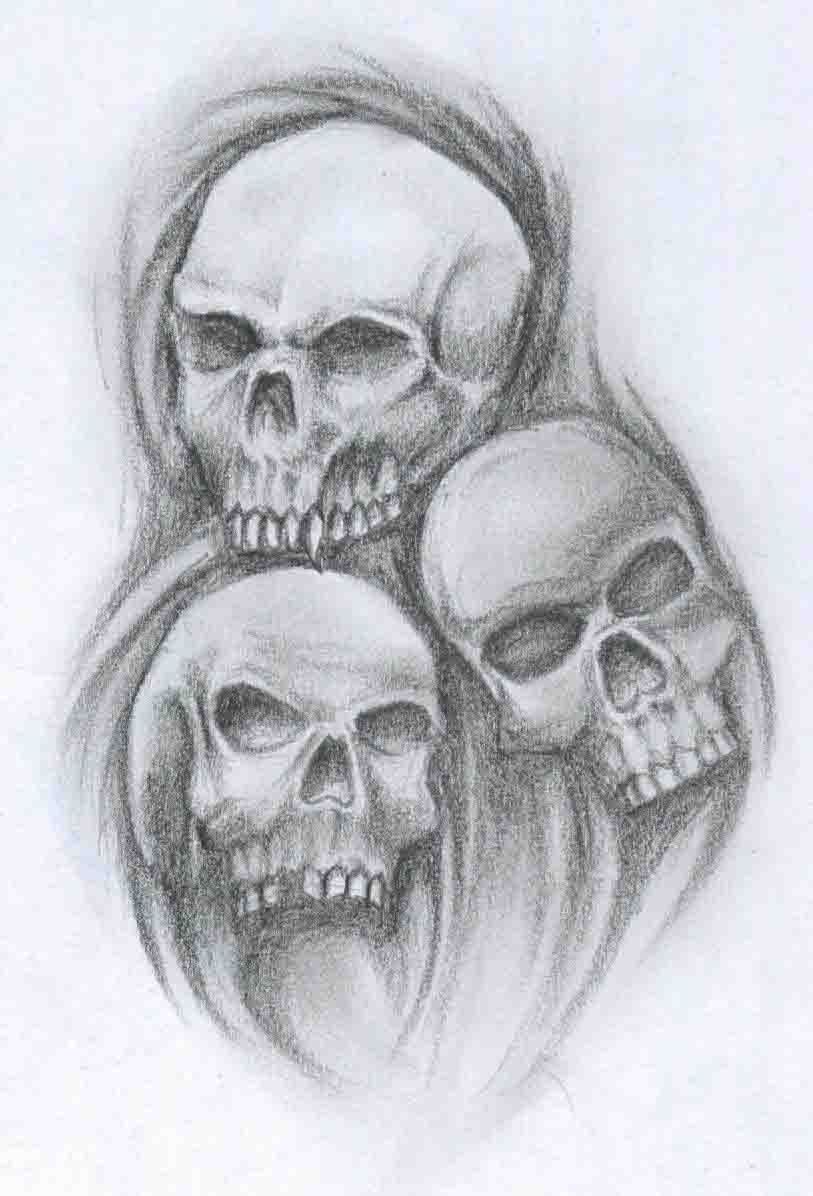 Free Skull Tattoo Design, Download Free .clipart Library.com