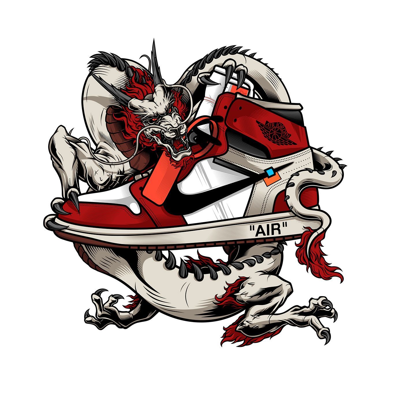 Air Jordan 1 Dragon. Fondos .com