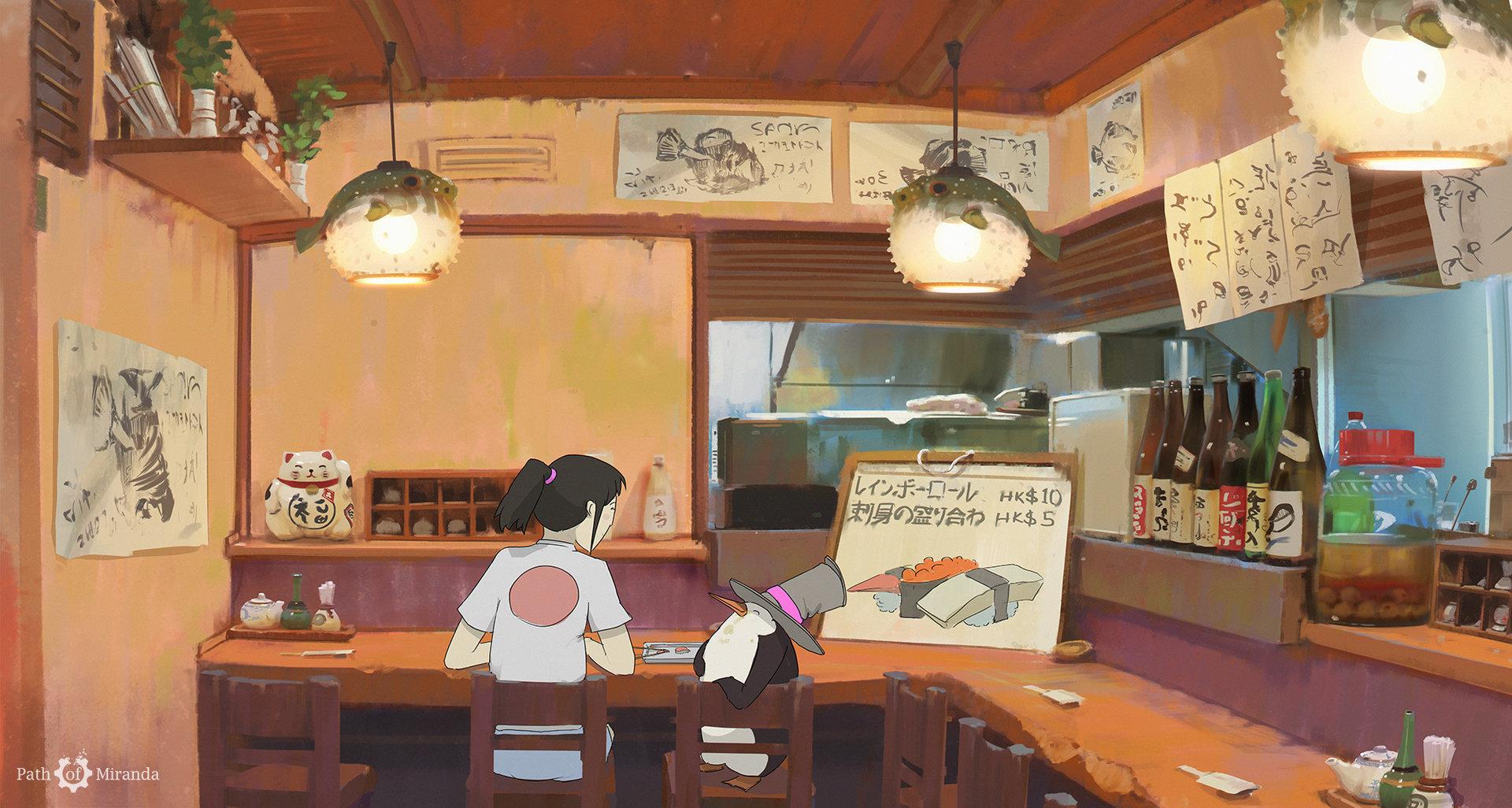 Anime Bar Wallpaper