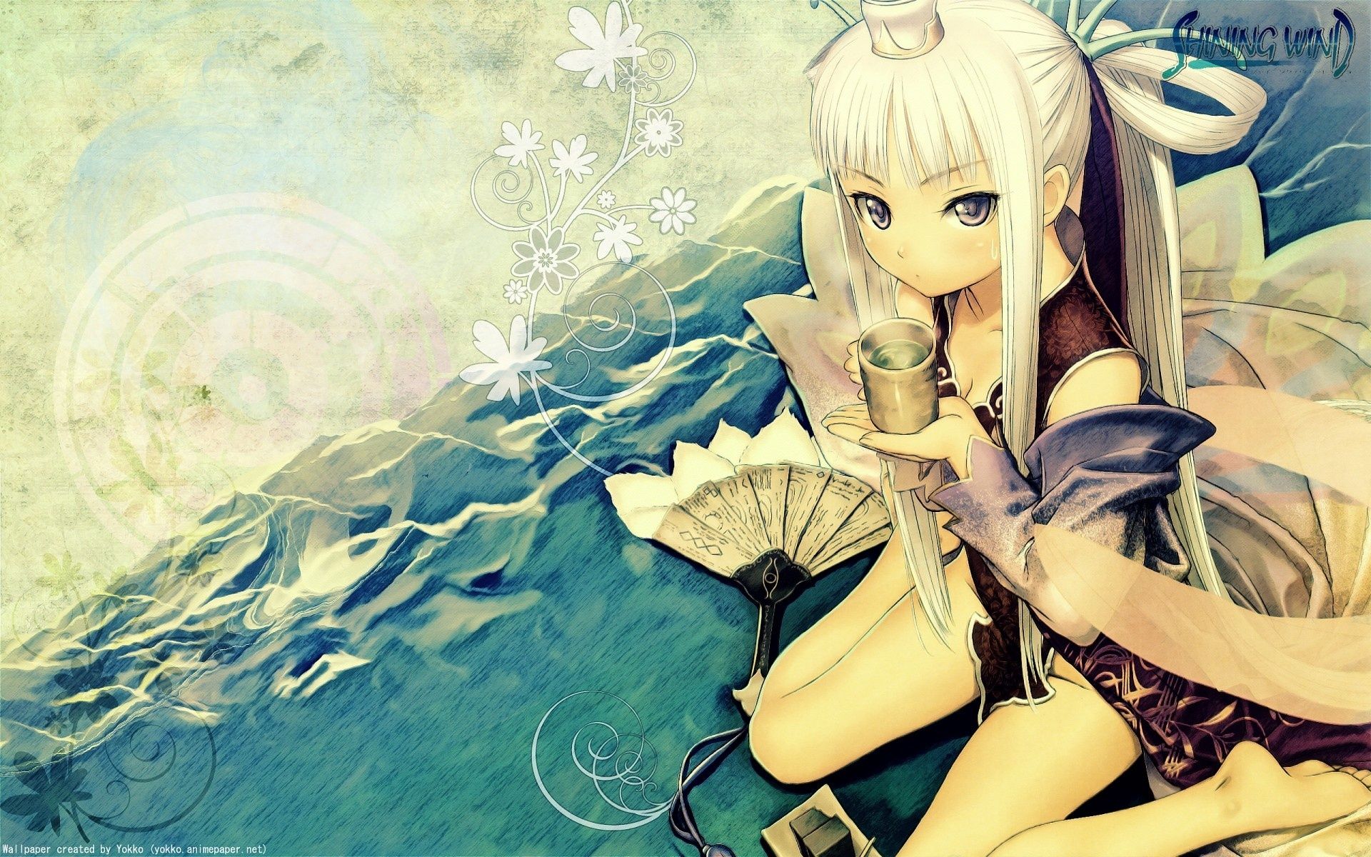 Wallpaper waves, magic drink, girl .goodwp.com