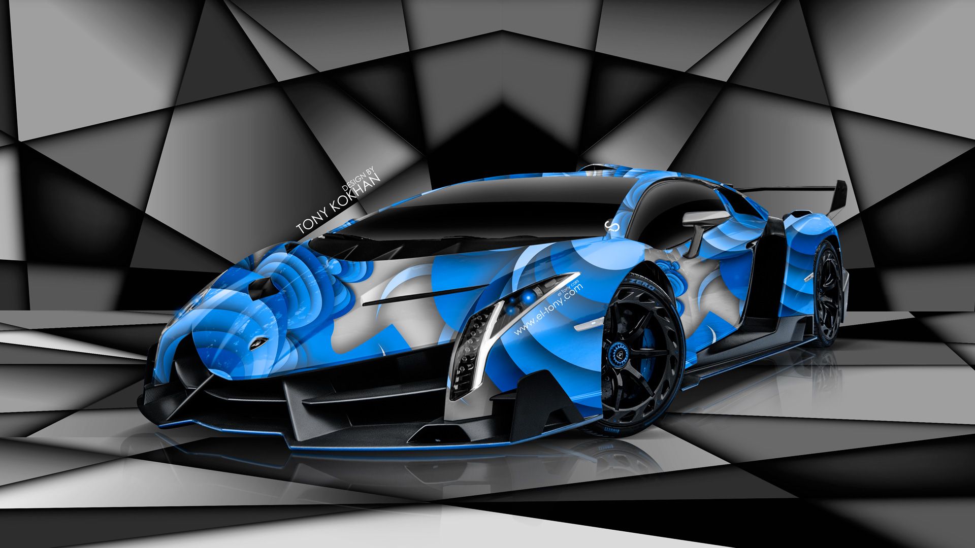 Black And Blue Lamborghini Wallpaper 14 .wallpapertip.com