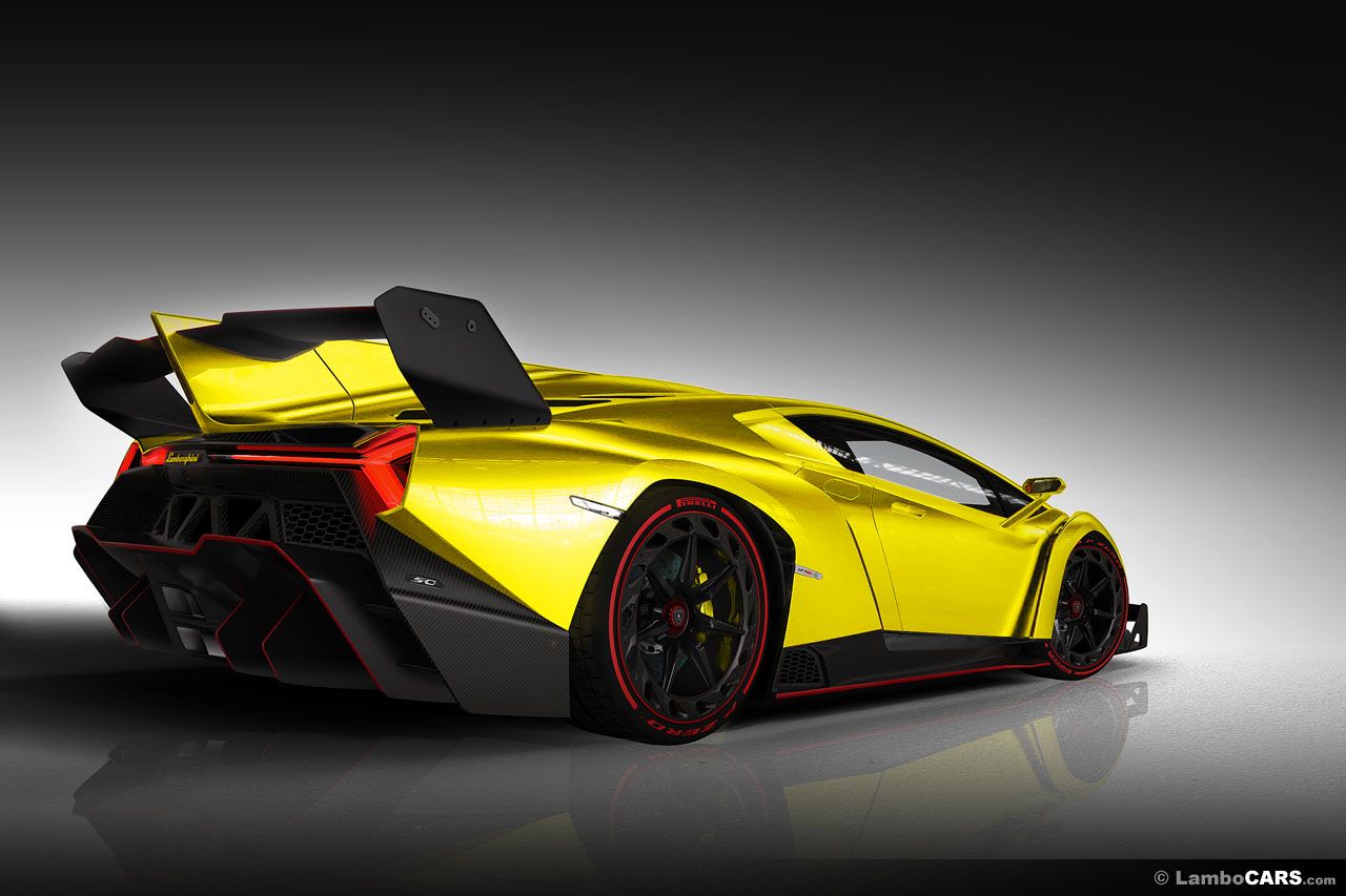 Giallo Maggio on the Lamborghini Veneno .lambocars.com