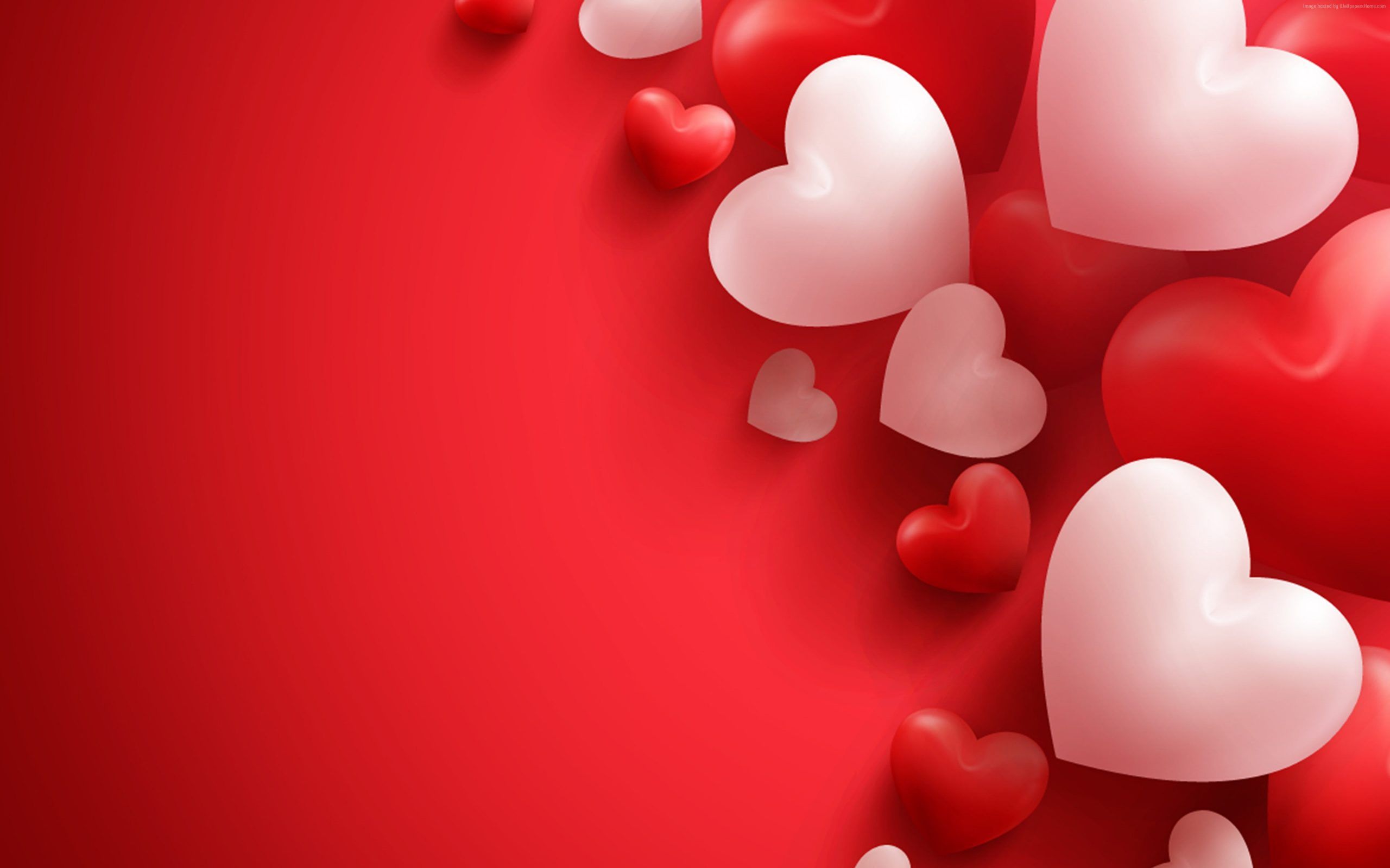 4k, heart, Valentines Day, love image, no people, red, balloon wallpaper • Wallpaper For You HD Wallpaper For Desktop & Mobile