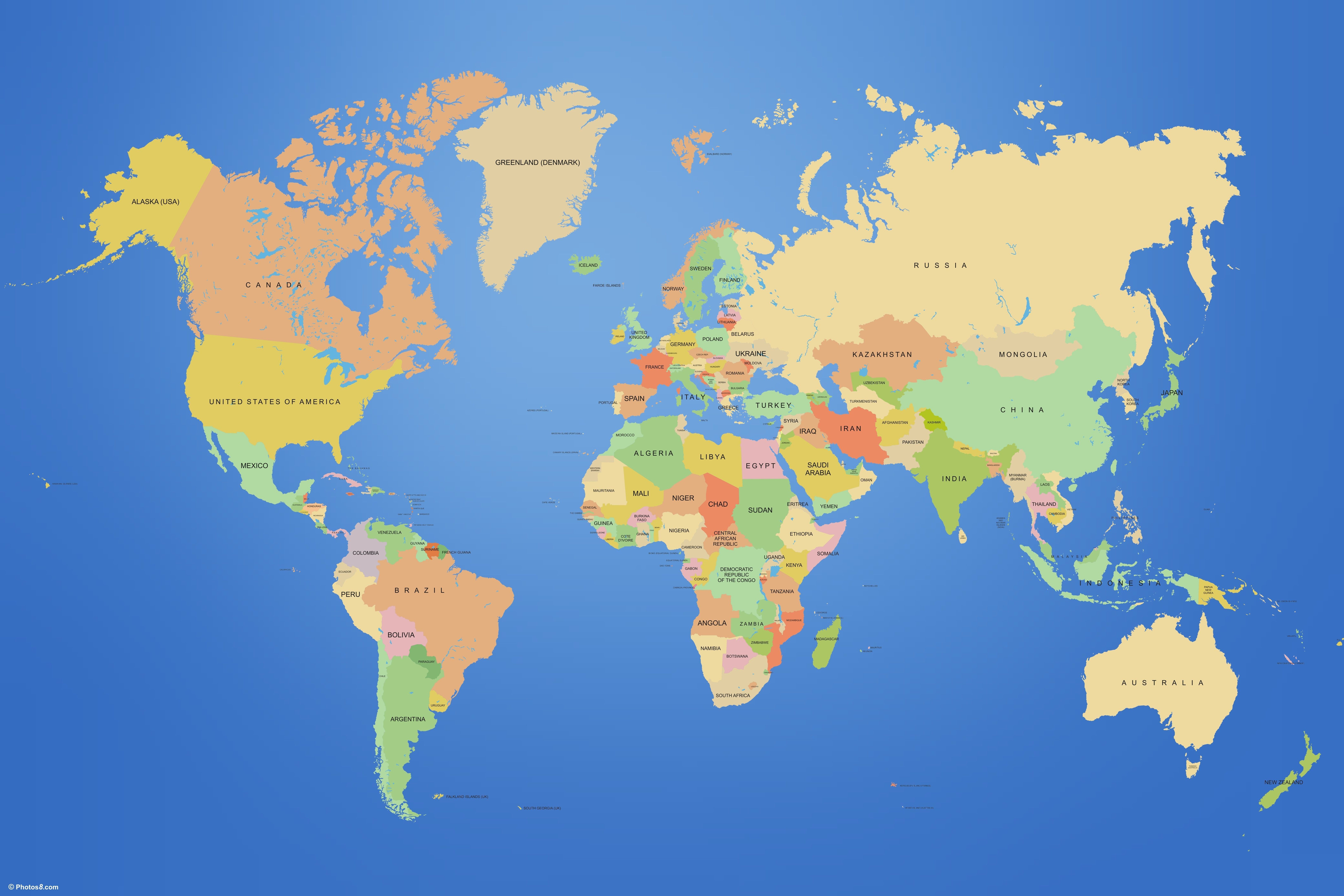 World map wallpaper.fr