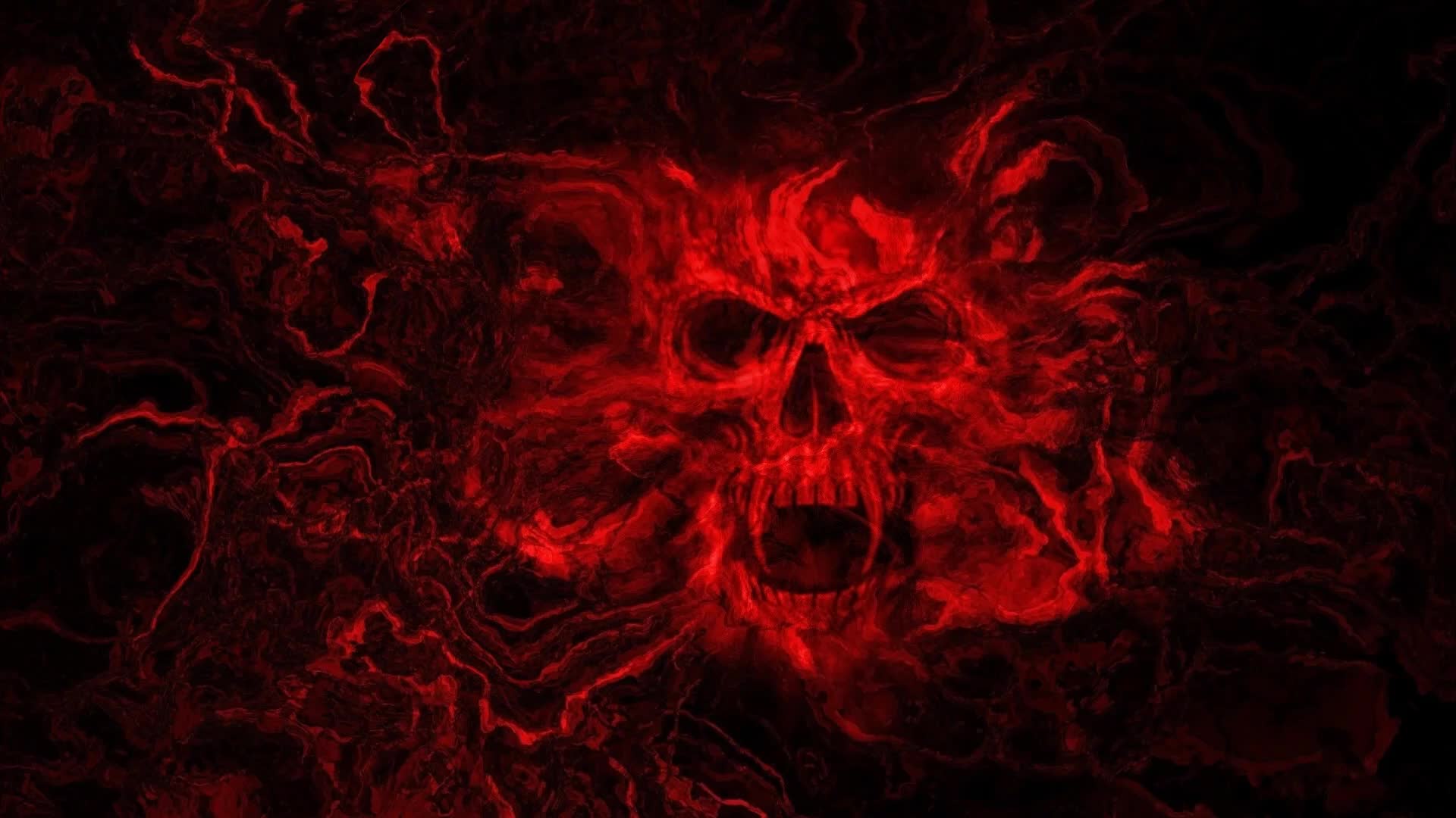 Red Skull Black Background .wallpapertip.com