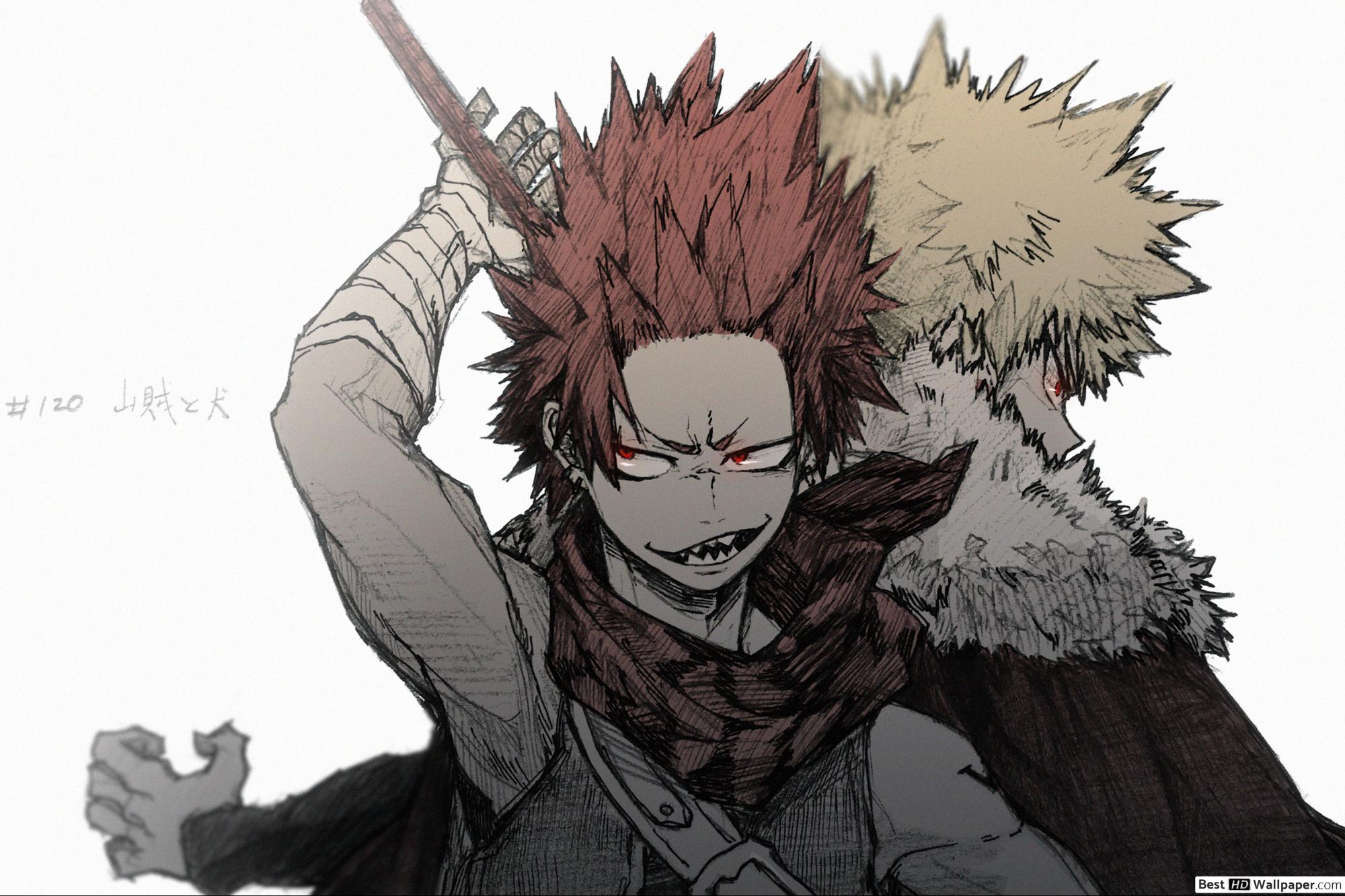 Katsuki Bakugo & Eijiro Kirishima Hero Academia HD wallpaper download