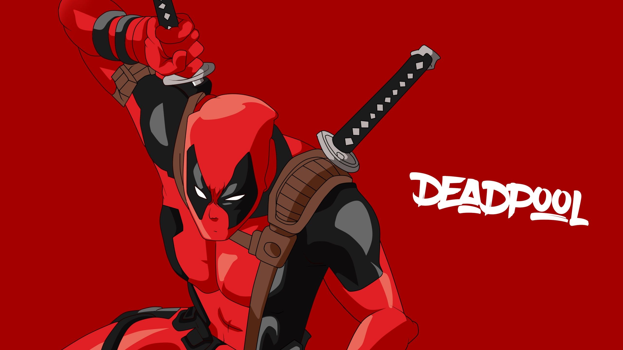 Deadpool Minimal Artwork 4K Wallpaper