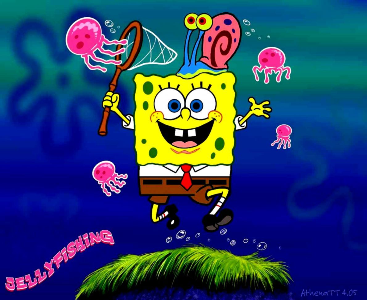 spongebob gary wallpaper
