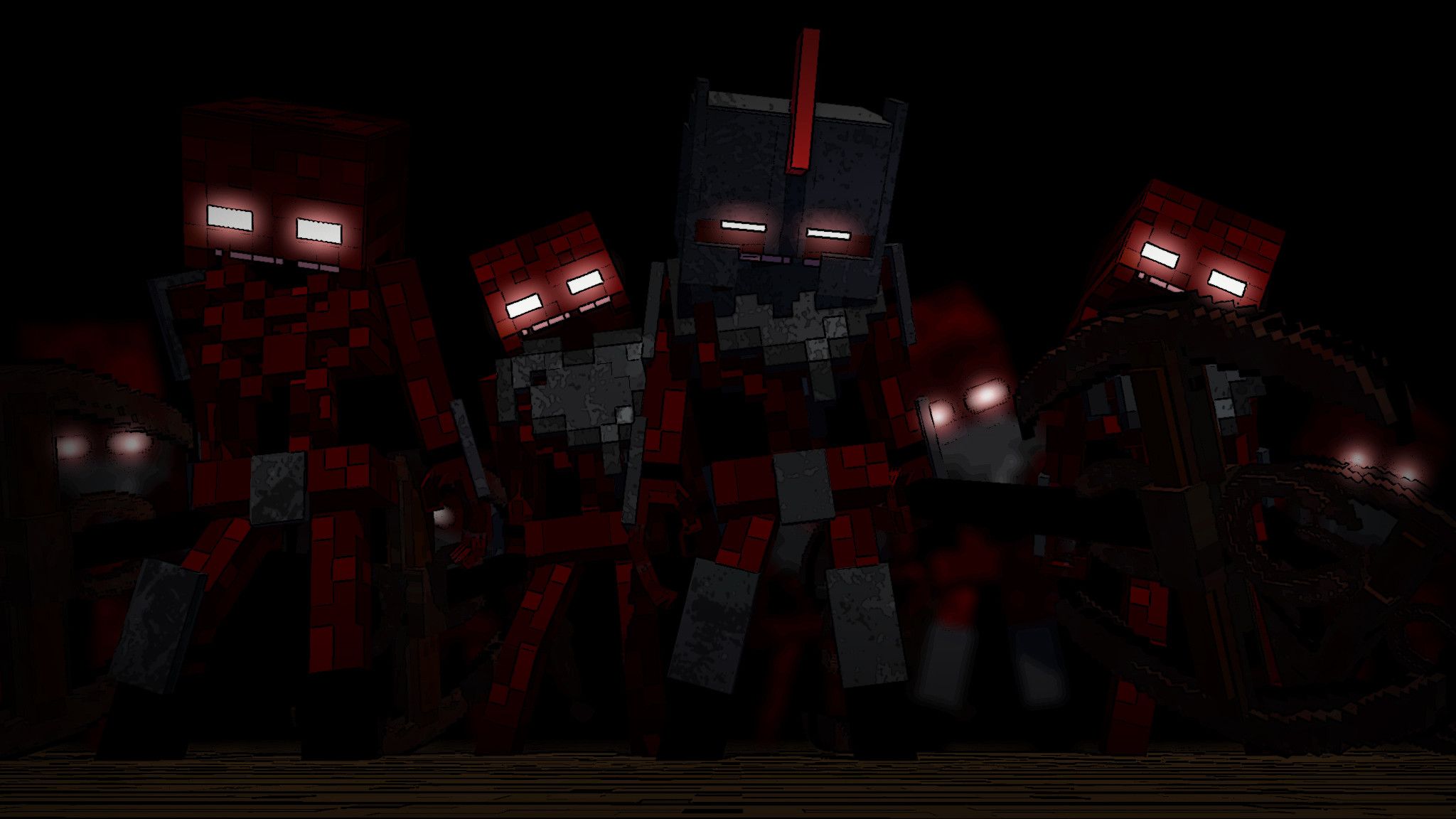 The Red Skeleton Army Wallpaper