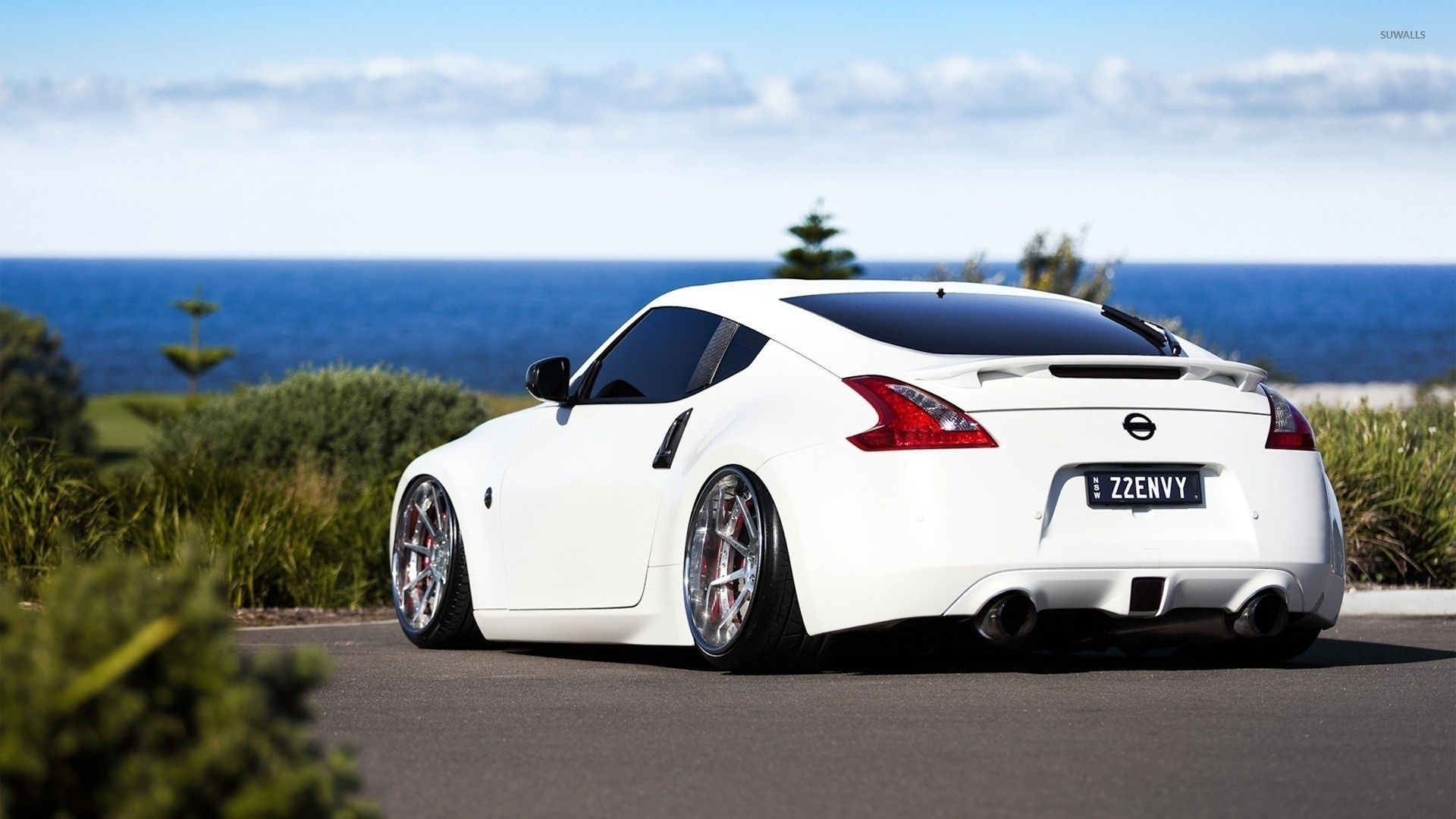 white Nissan 370Z wallpaper .suwalls.com